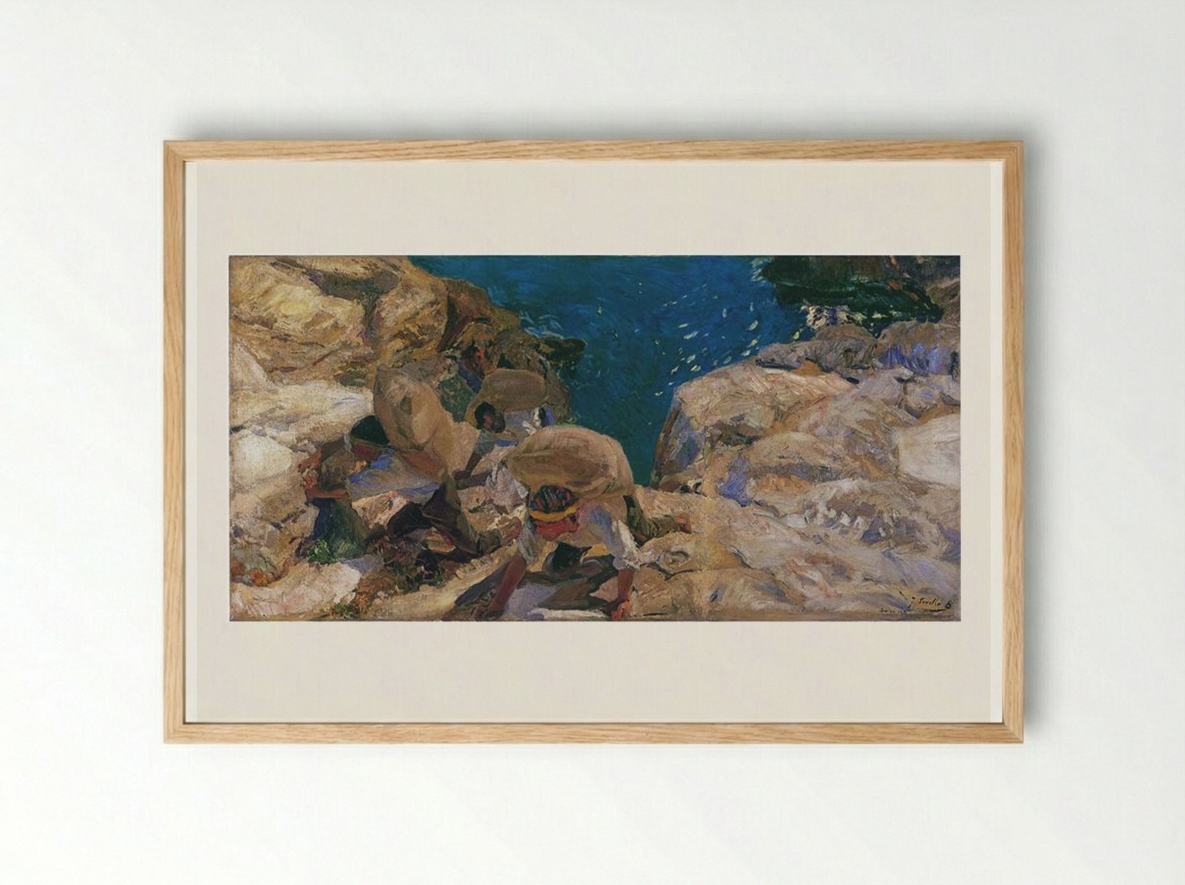 The Smugglers - Joaquín Sorolla - Framed Print Wood