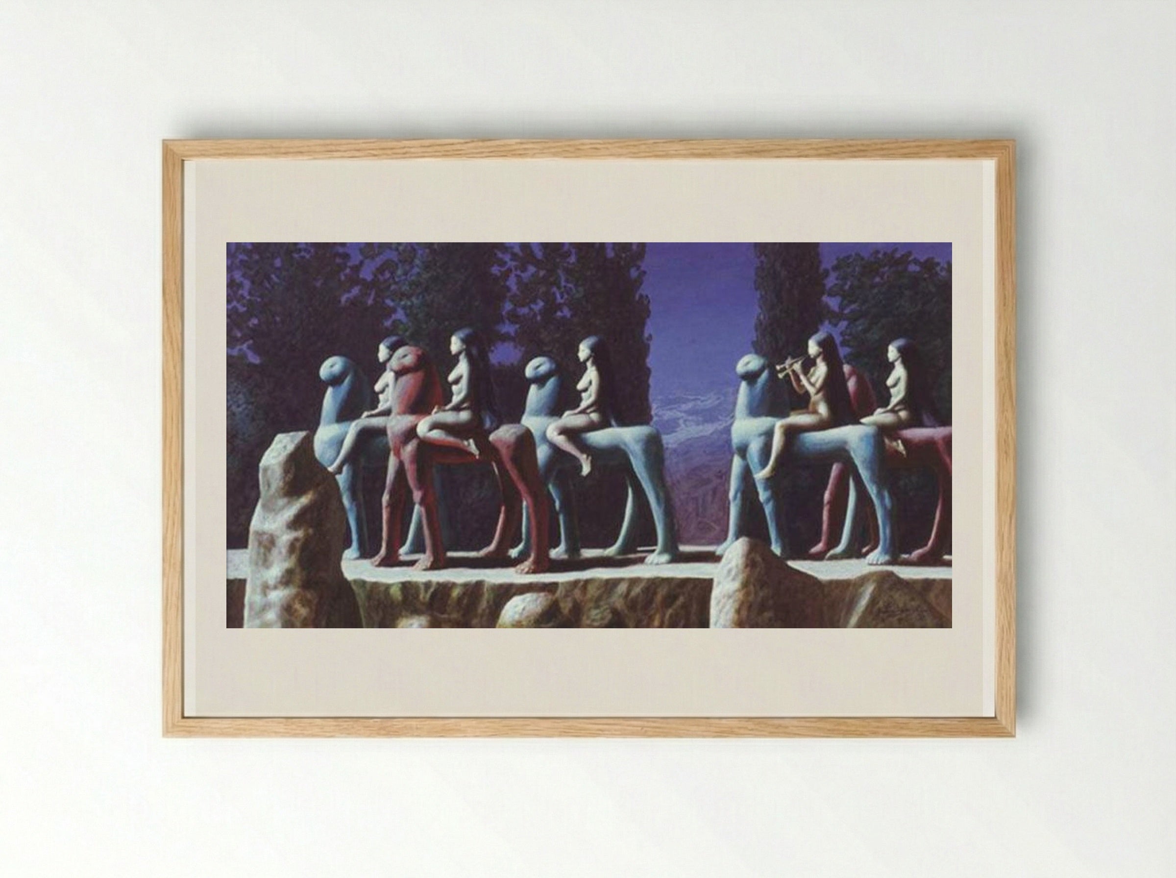 The Sonata of the Moon - Sabin Balasa - Framed Print Wood