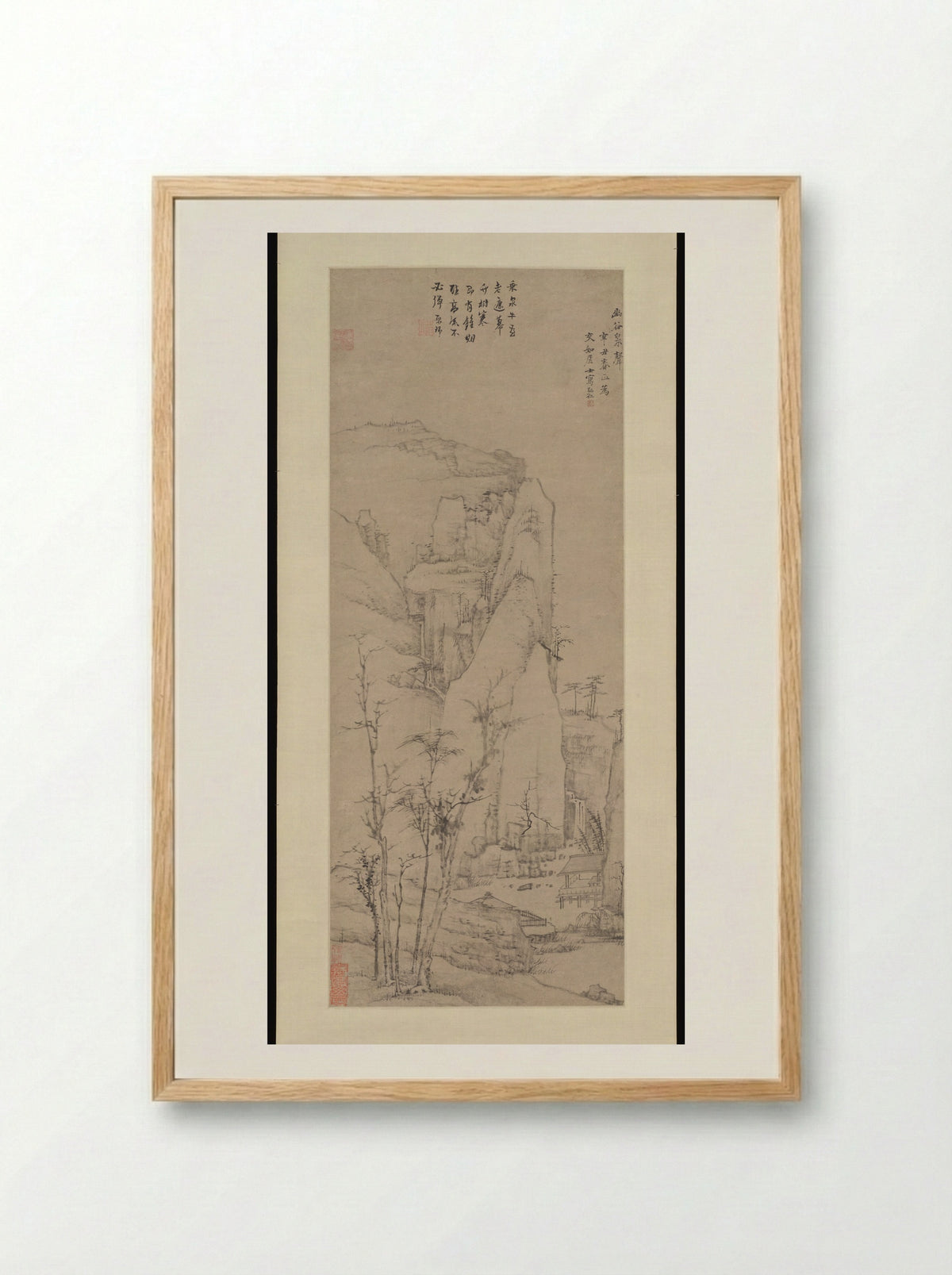 The Sound of Spring in a Lonely Valley - Hongren - Framed Print Wood
