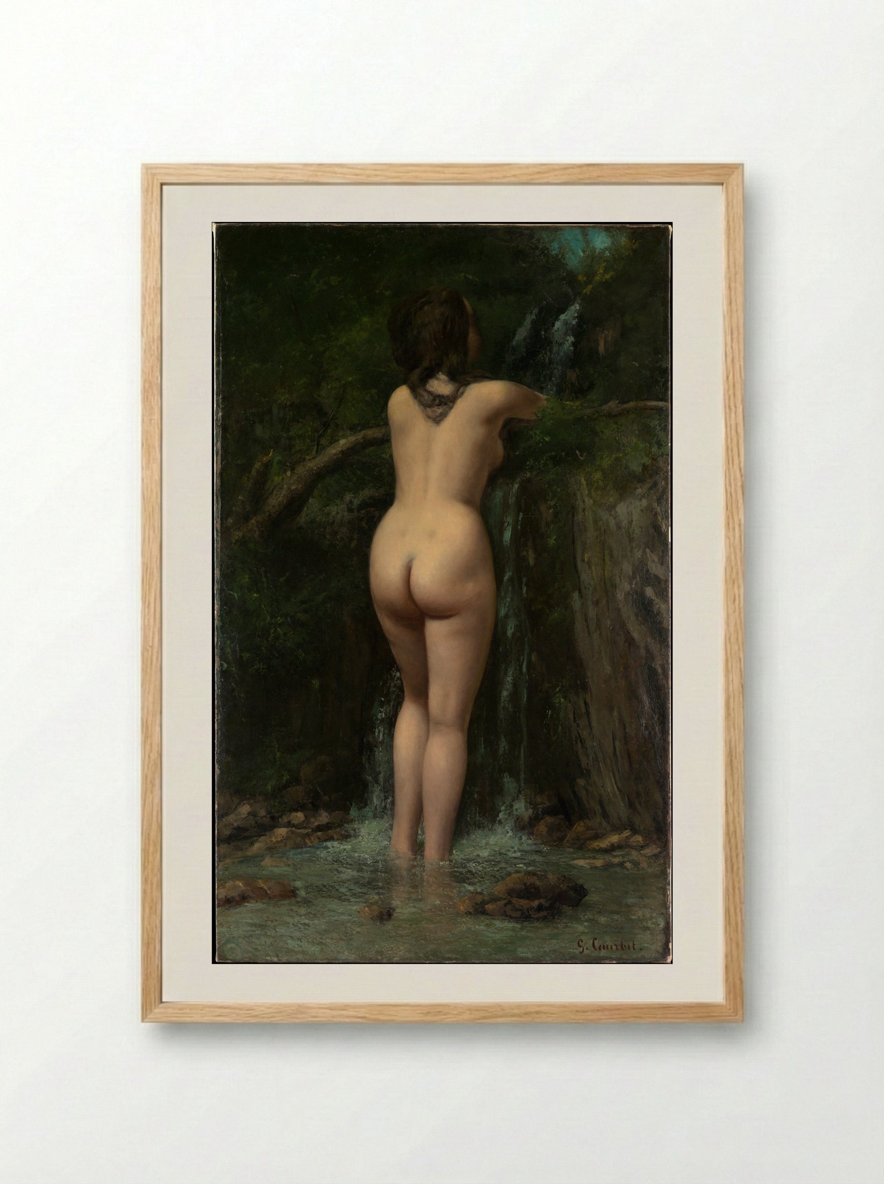 The Source - Gustave Courbet - Framed Print Wood