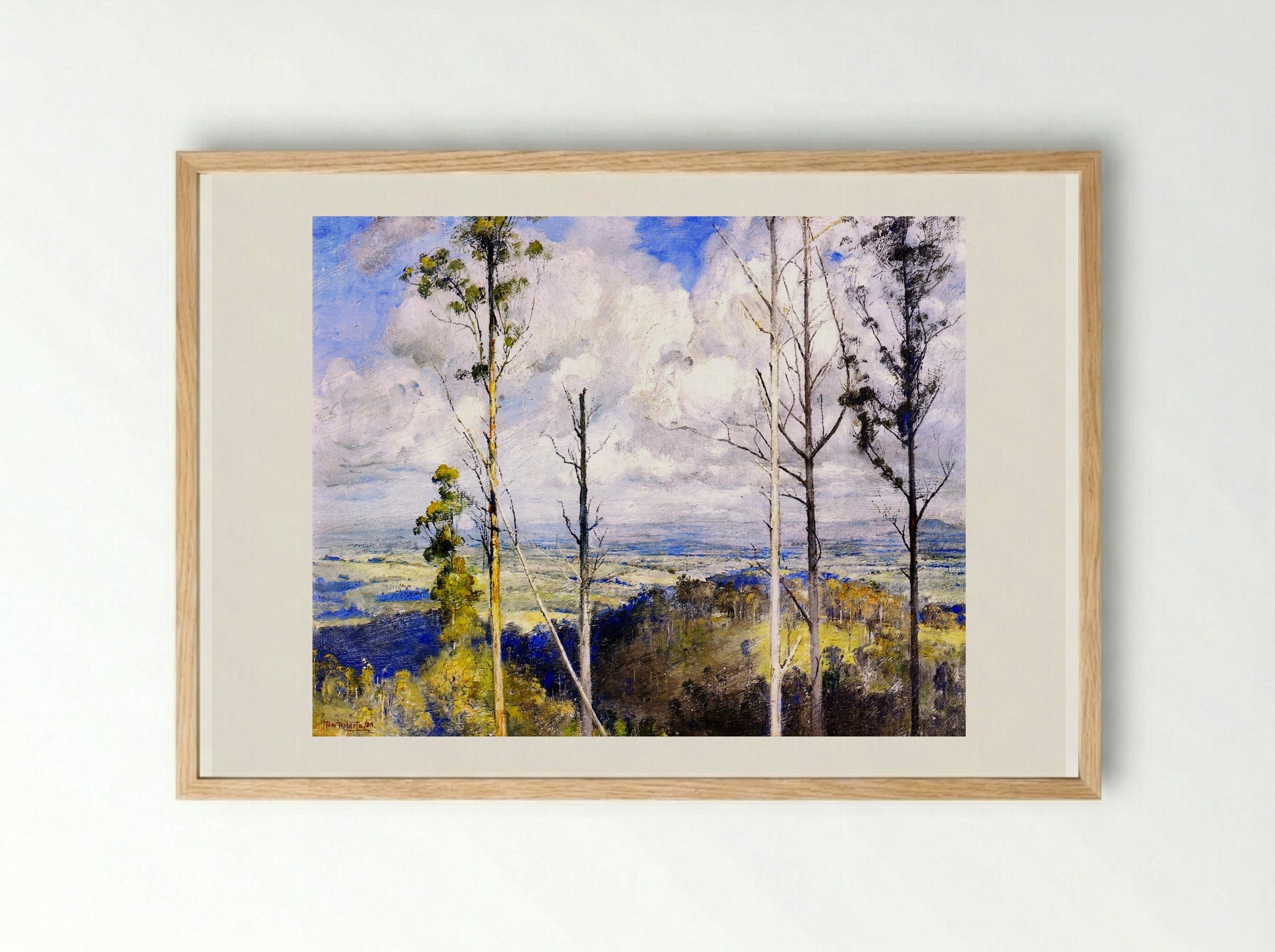 The South Wind - Tom Roberts - Framed Print Wood