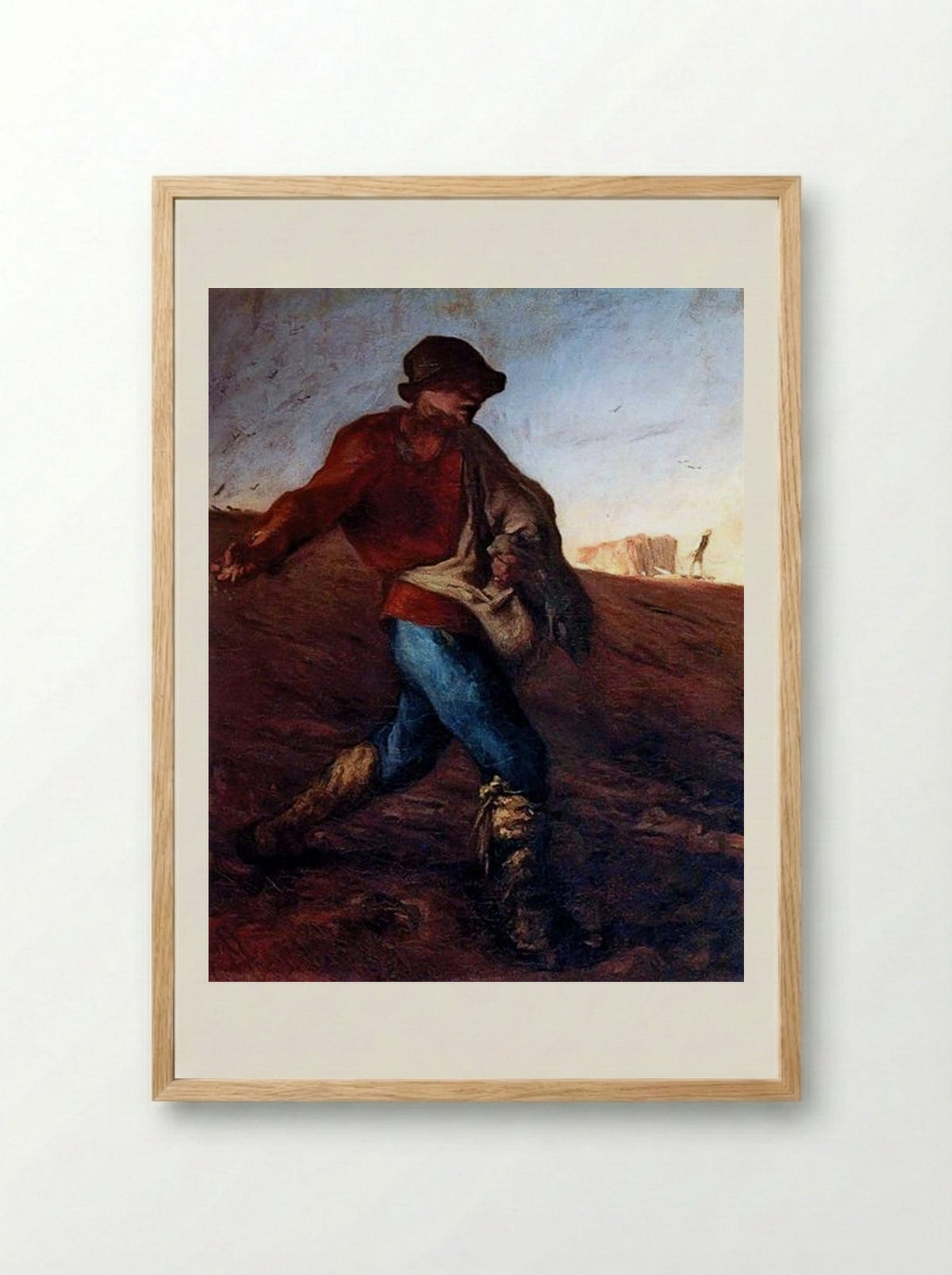 The Sower - Jean-Francois Millet - Framed Print Wood