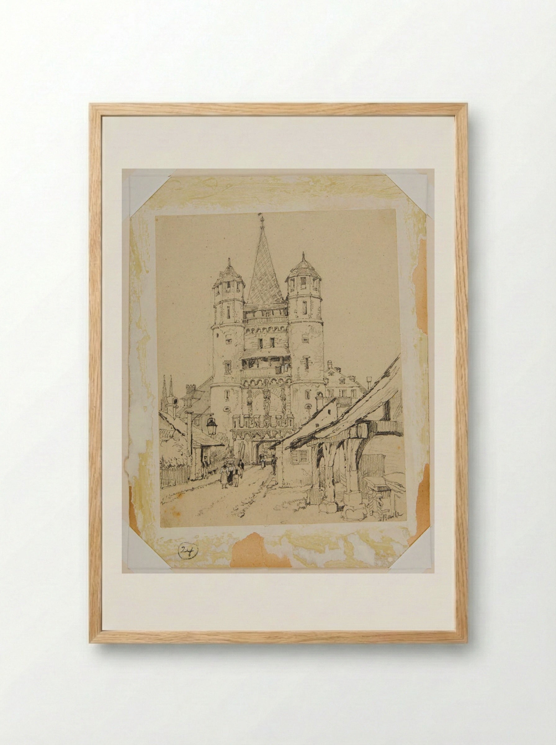 The Spalentor, Basel - Samuel Prout - Framed Print Wood