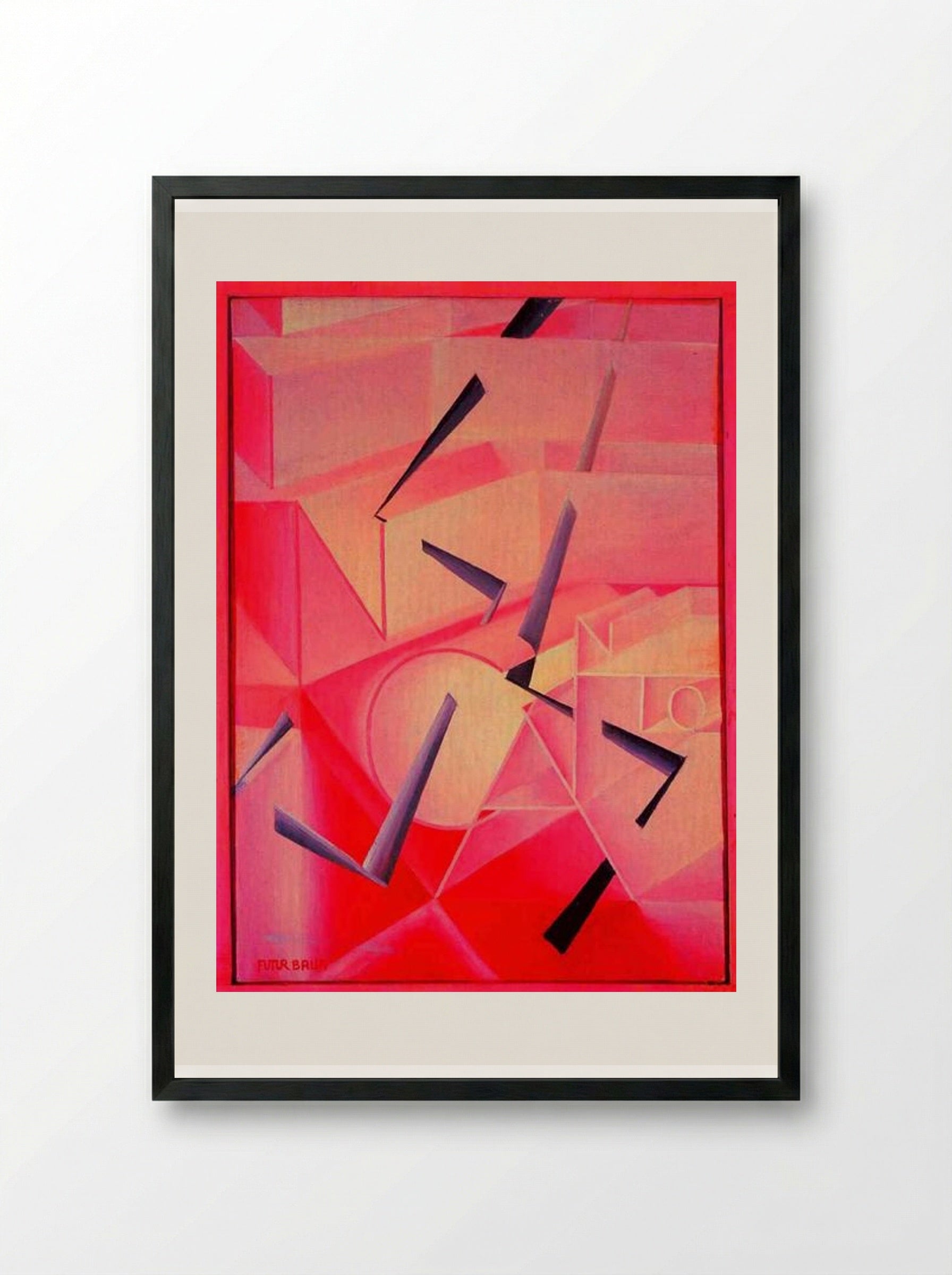 The Spell is Broken - Giacomo Balla - Framed Print Black