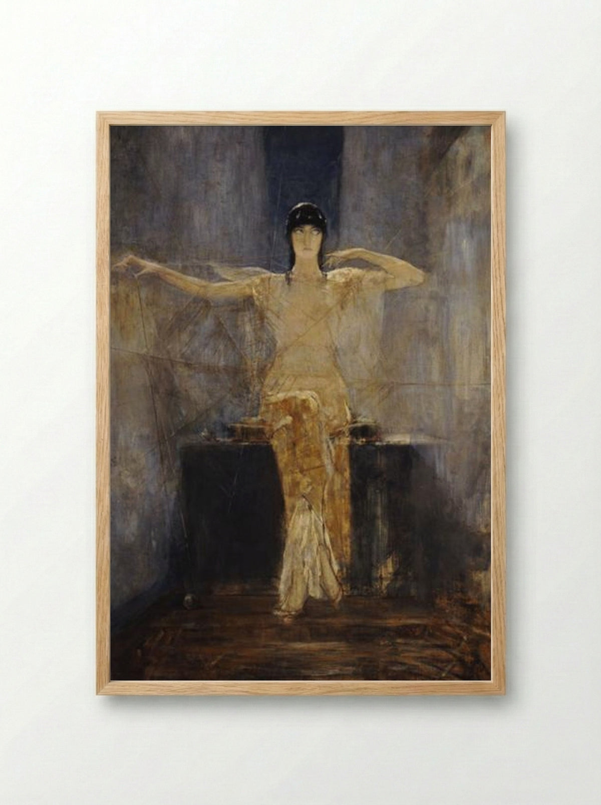 The Spider - Nikolaos Gyzis - Framed Print Wood