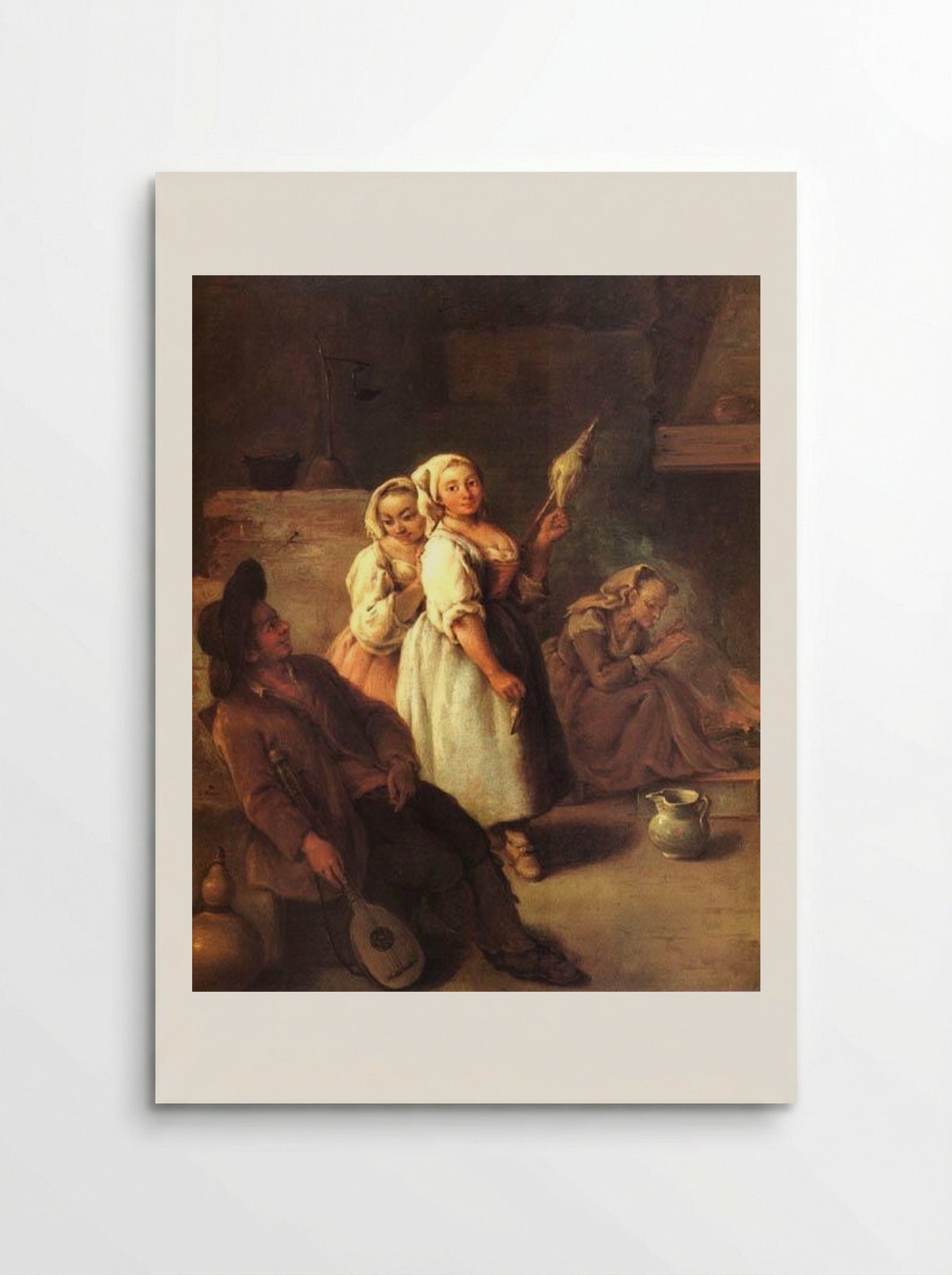 The Spinner - Pietro Longhi - Poster