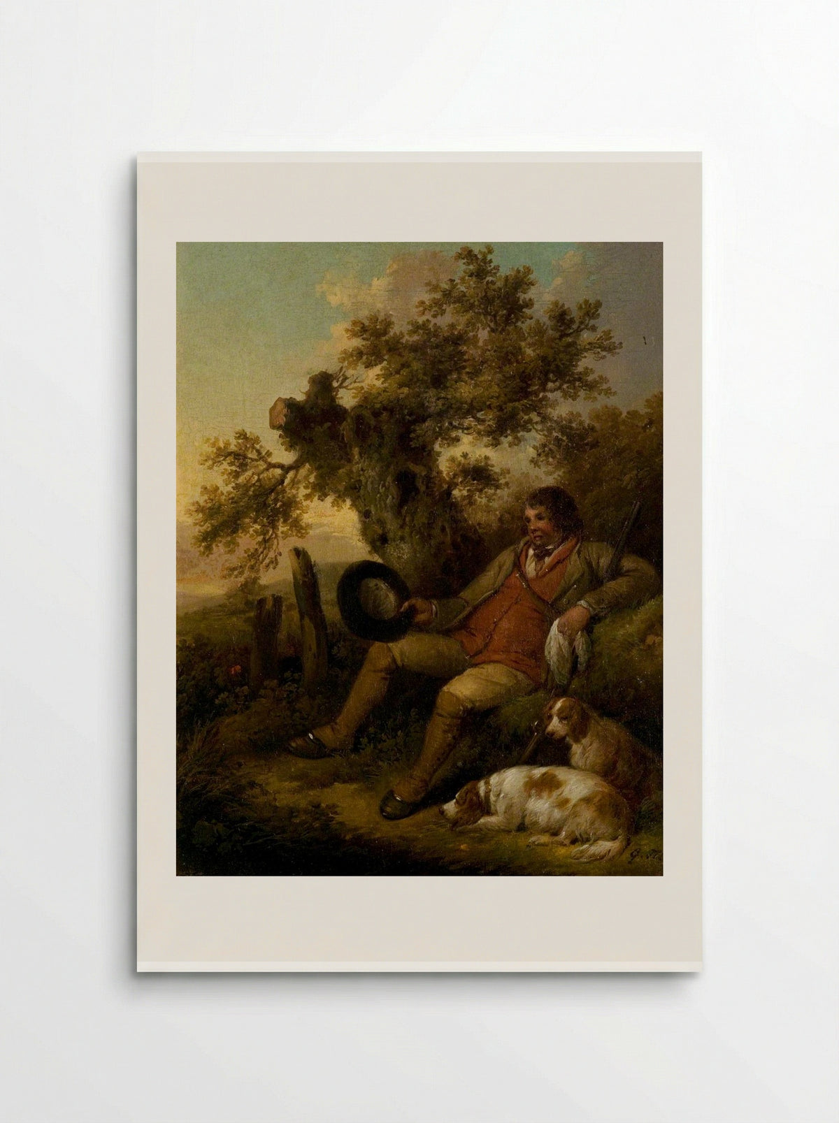 The Sportsman Resting - George Morland - Poster
