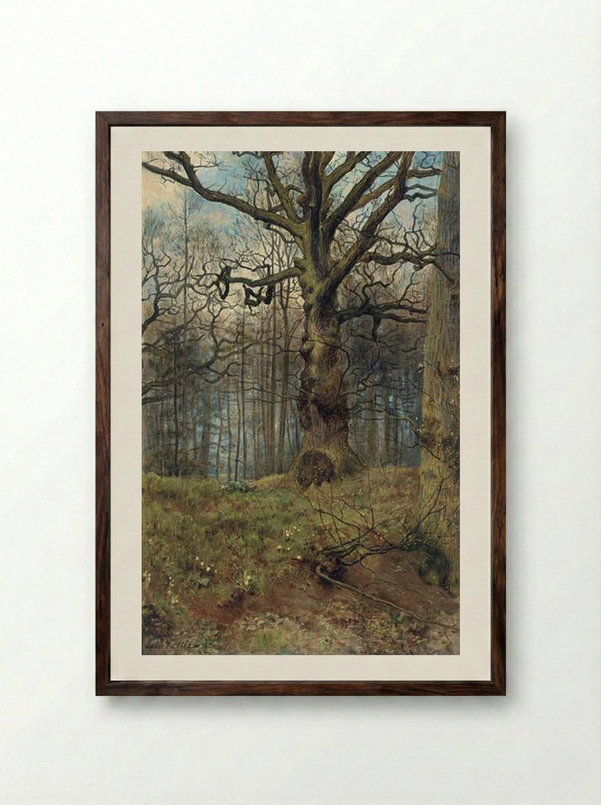 The Spring Wood - John Collier - Framed Print Dark Wood