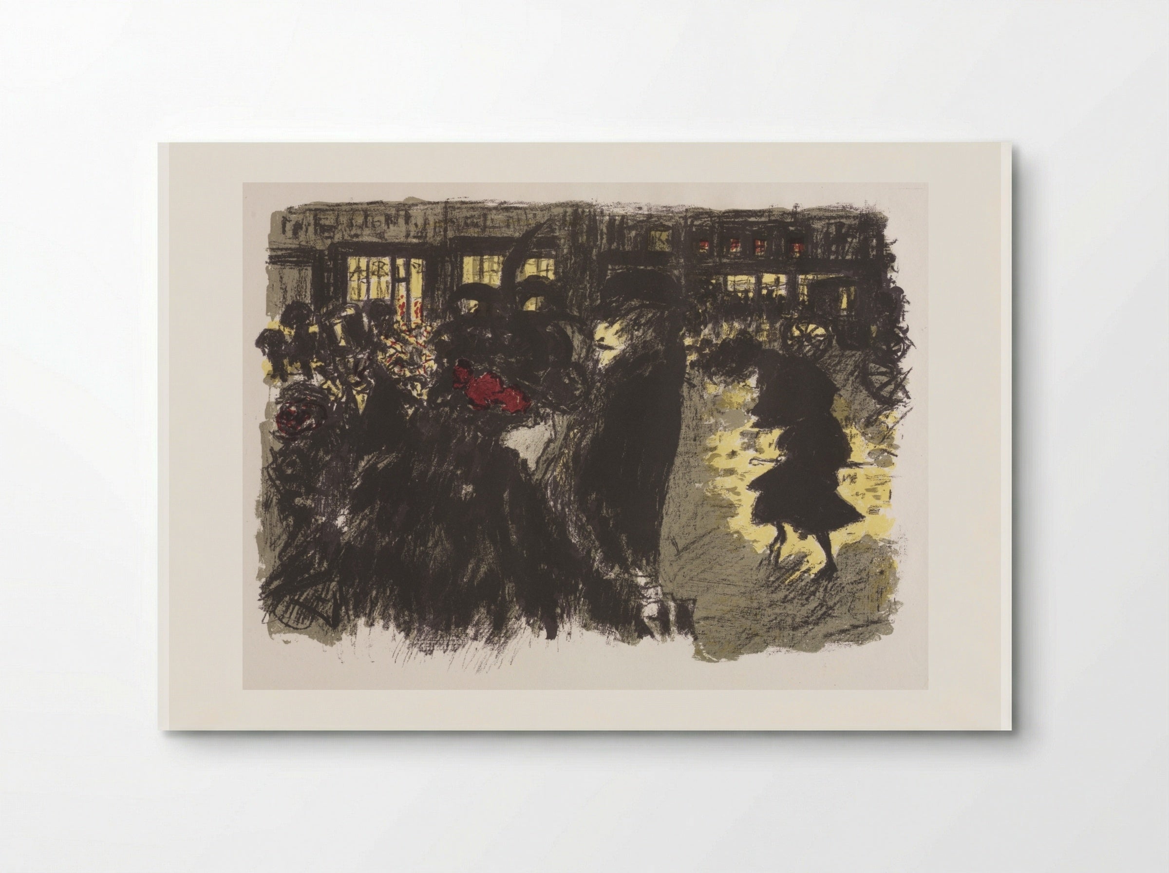 The Square at Evening - Pierre Bonnard - Poster