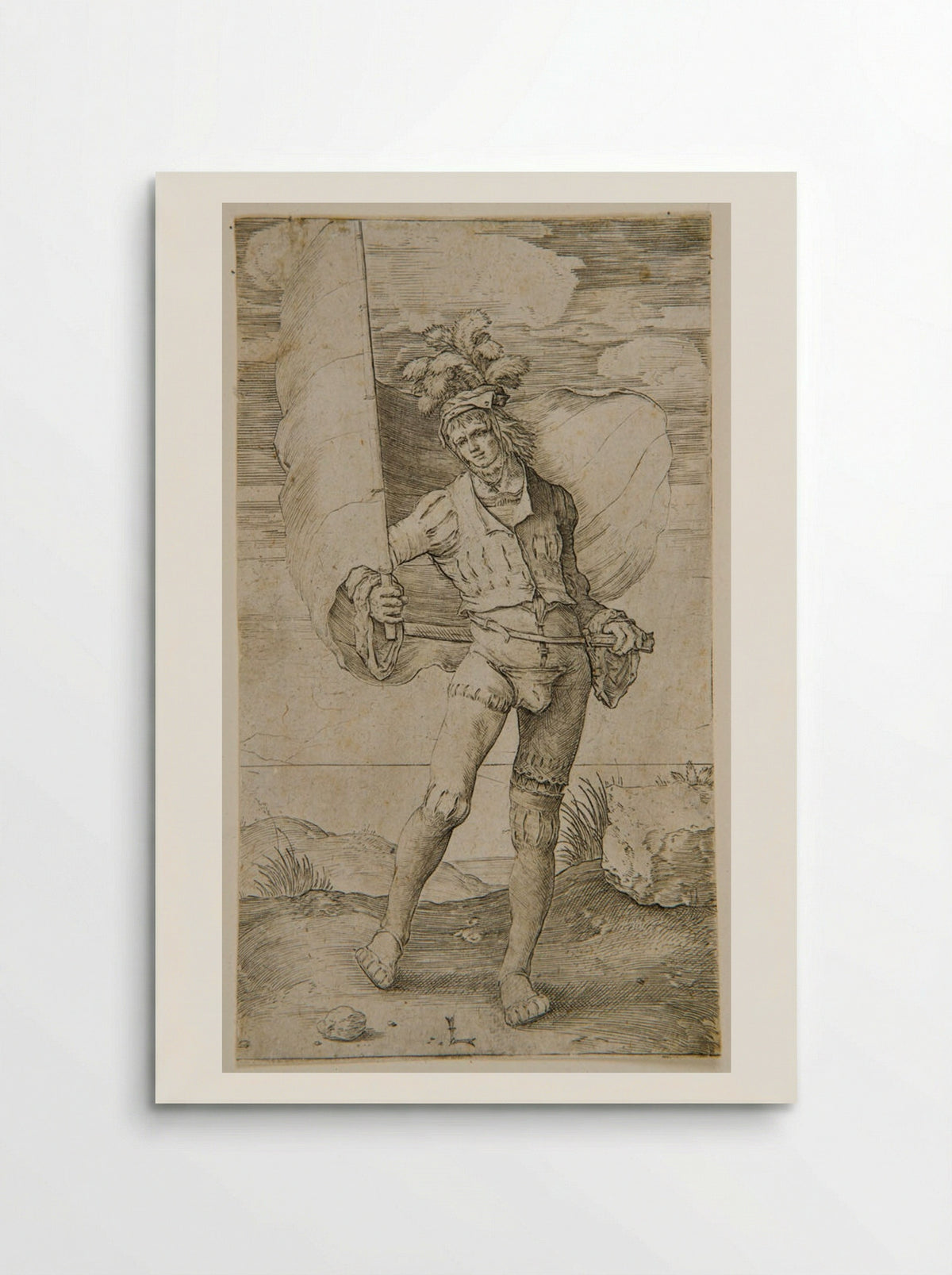 The Standard Bearer - Lucas van Leyden - Poster