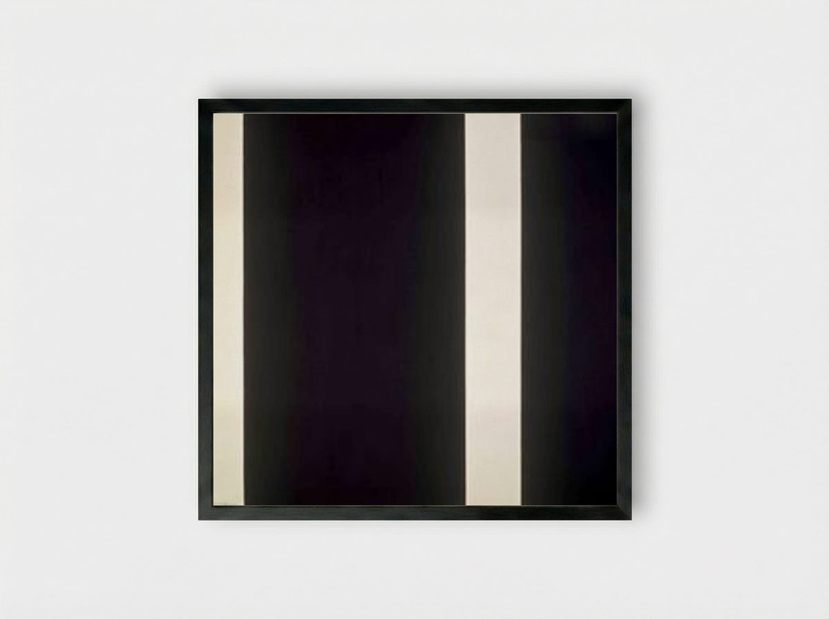 The Stations of the Cross: Lema Sabachthani, No. 13 - Barnett Newman - Framed Print Black