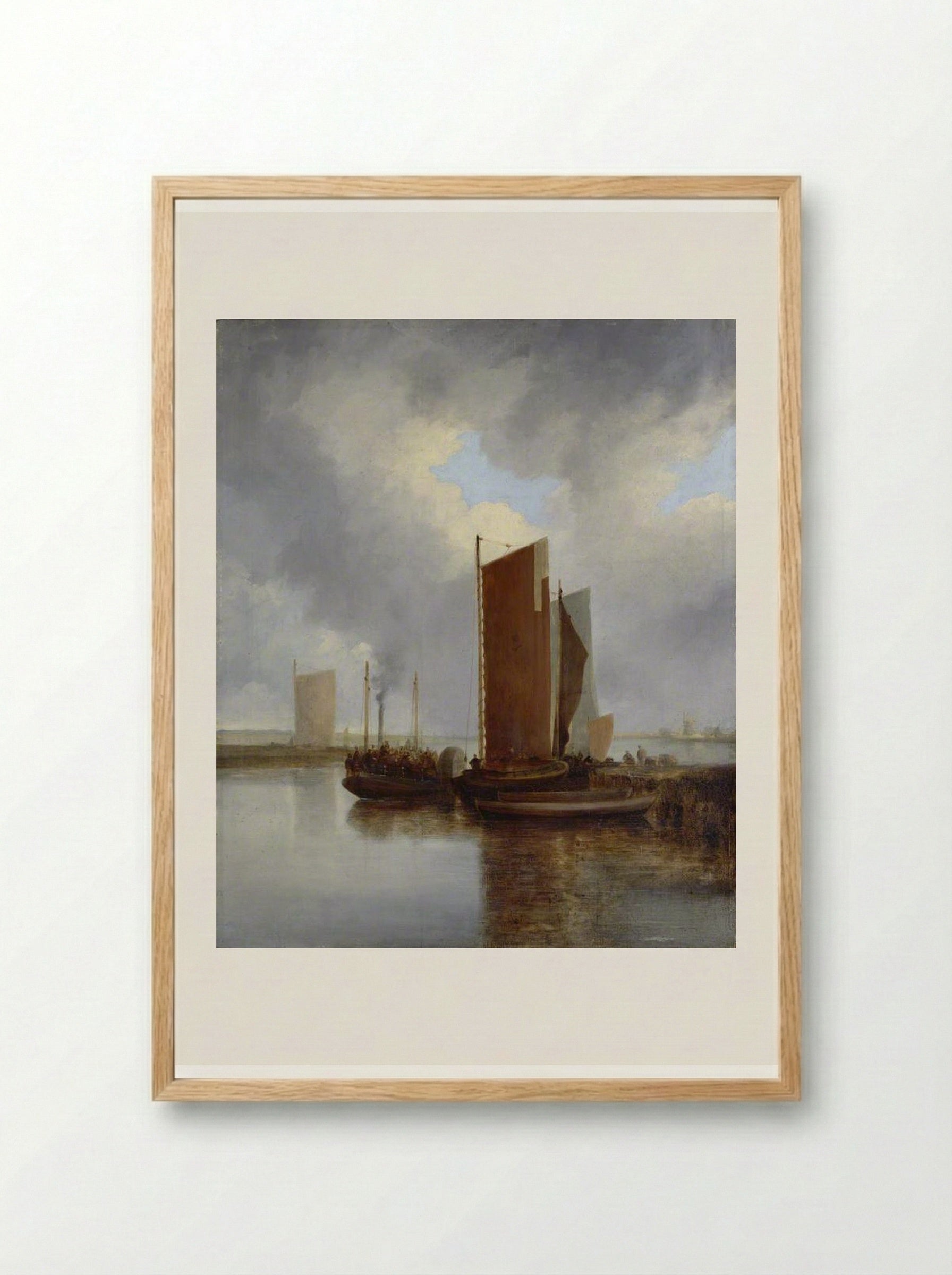 The Steam Packet - John Crome - Framed Print Wood