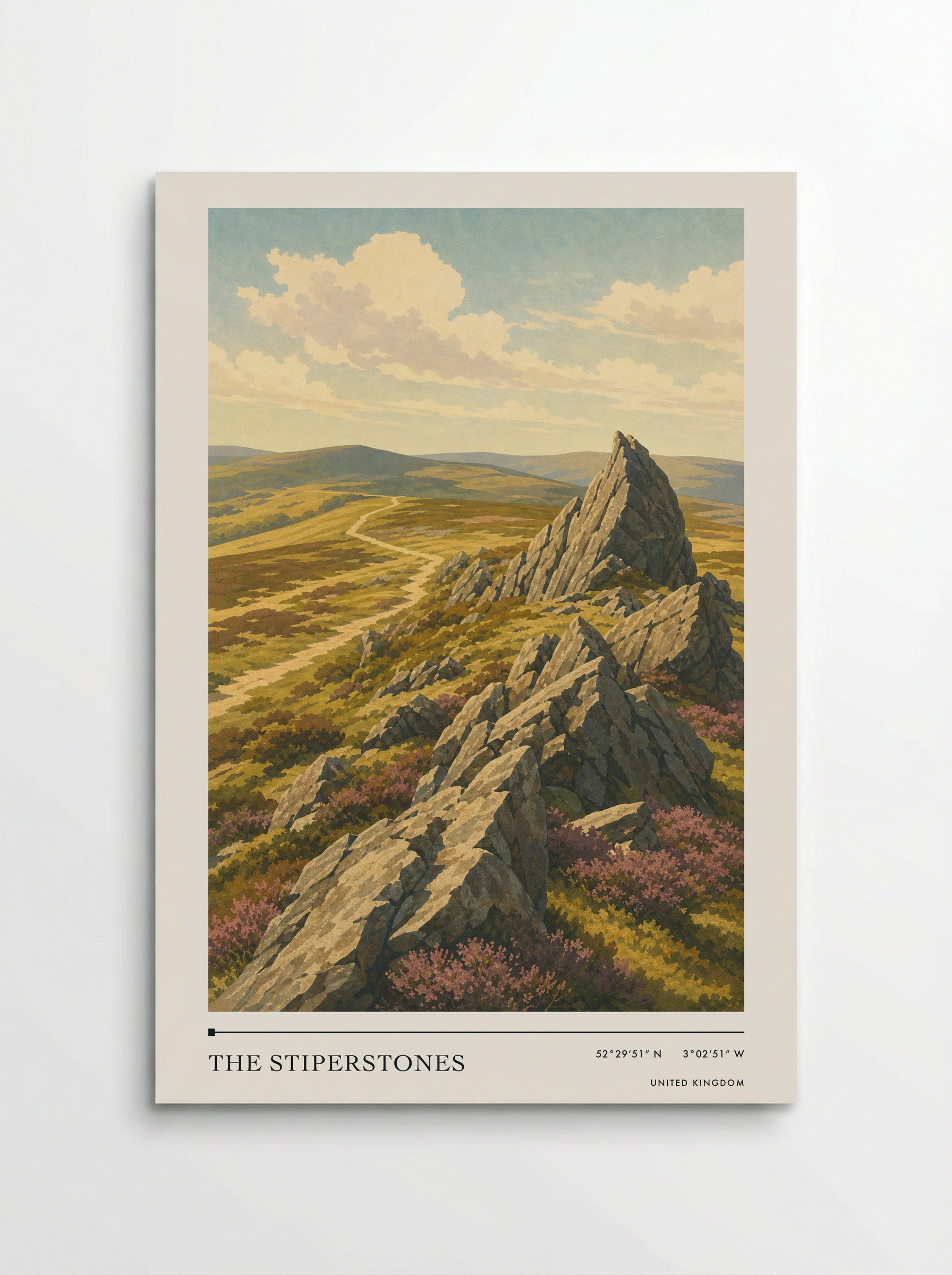 The Stiperstones United Kingdom Travel Poster - Poster