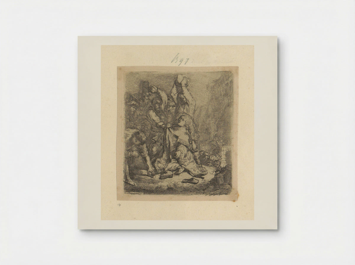 The Stoning of Saint Stephen - Henry Louis Basan - Poster