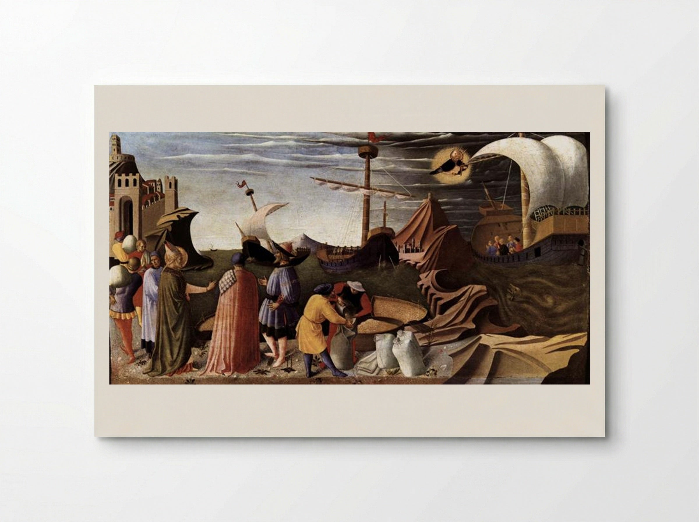 The Story of St. Nicholas: St. Nicholas saves the ship - Fra Angelico - Poster