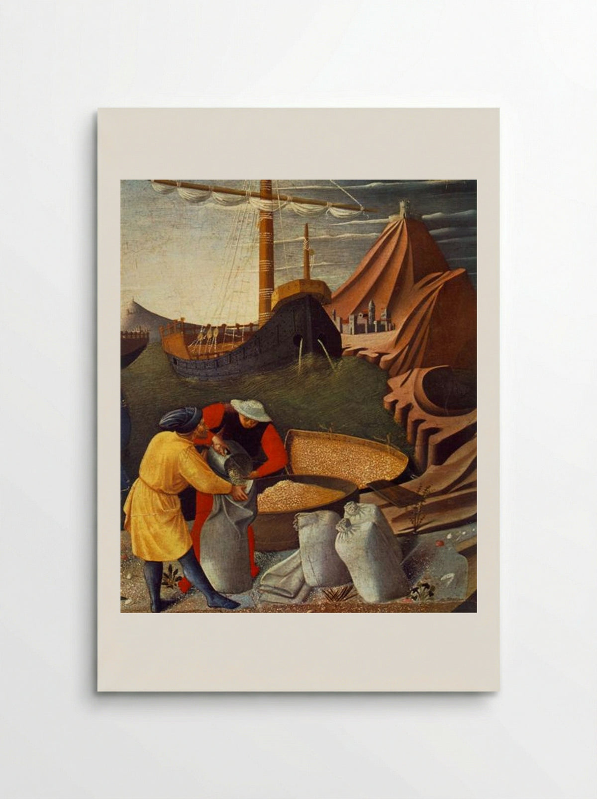 The Story of St. Nicholas: St. Nicholas Saves the Ship (Detail) - Fra Angelico - Poster