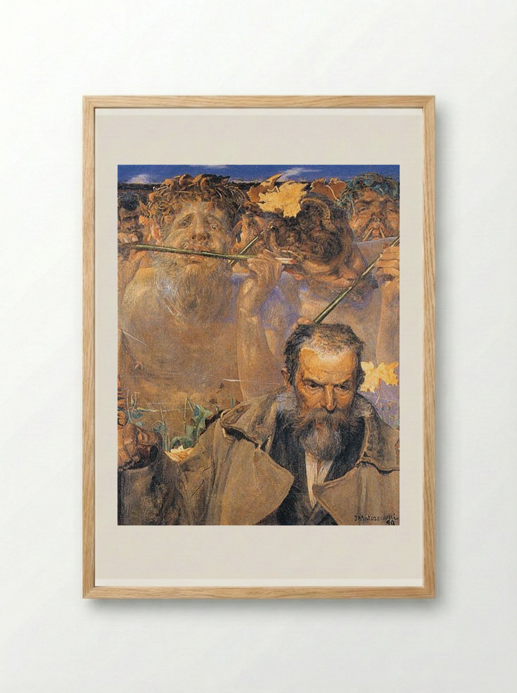 The Story of a Song (Portrait of Adam Asnyk) - Jacek Malczewski - Framed Print Wood
