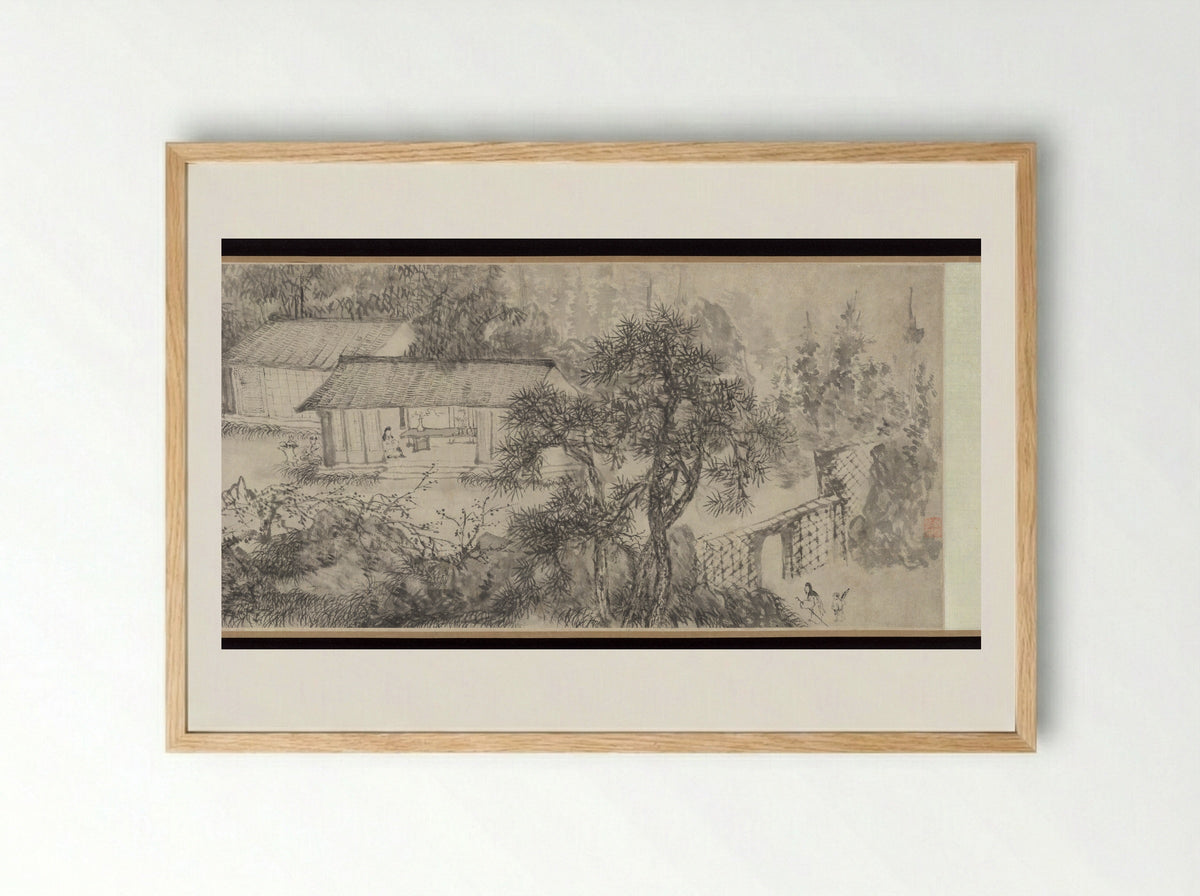 The Studio of Prolonged Soughing - You Yin - Framed Print Wood