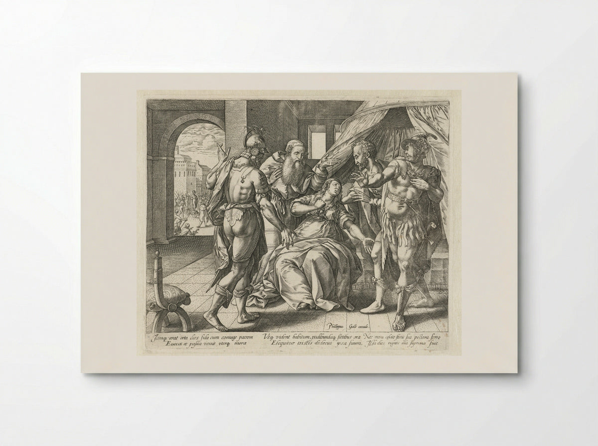 The Suicide of Lucretia - Philips Galle - Poster