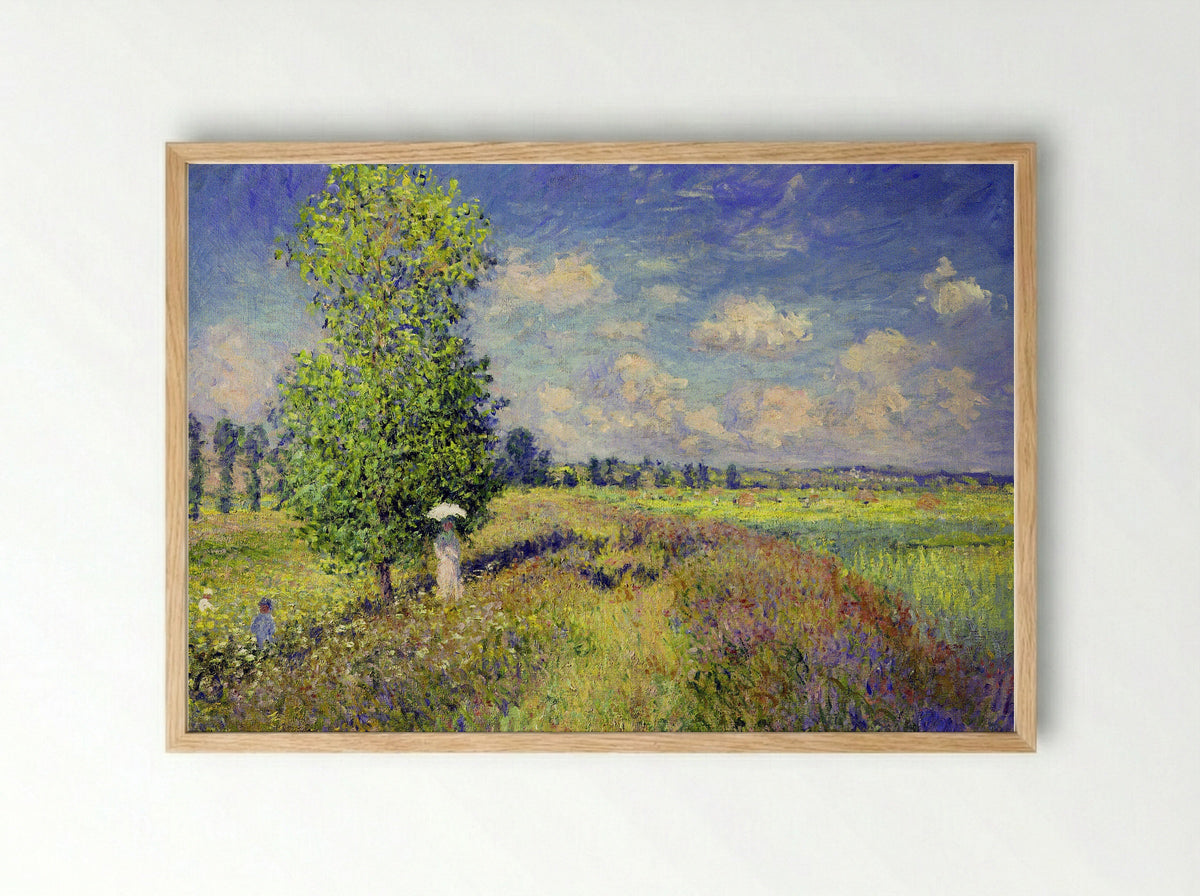 The Summer, Poppy Field - Claude Monet - Framed Print Wood