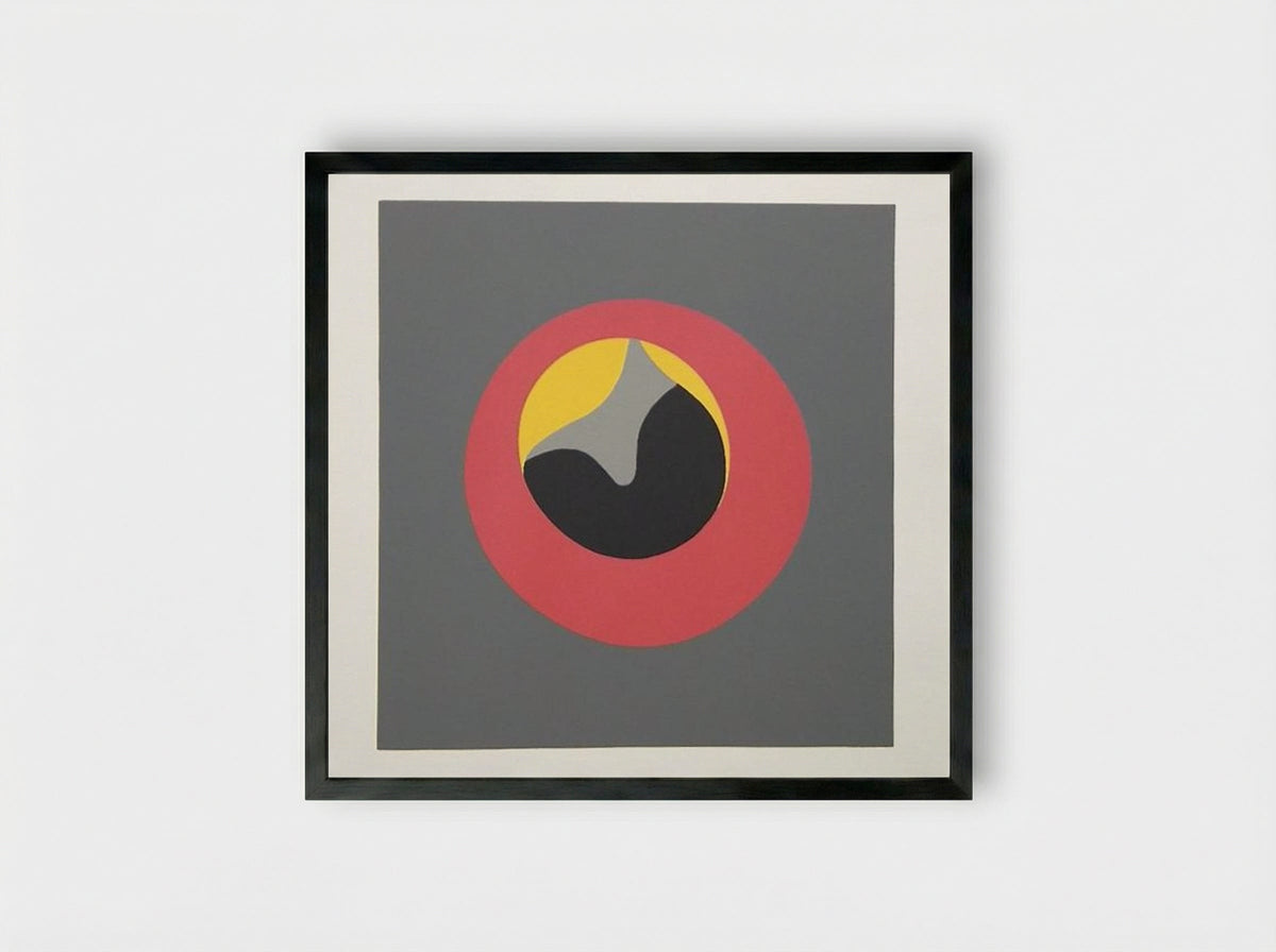 The Sun Recircled - Jean Arp - Framed Print Black