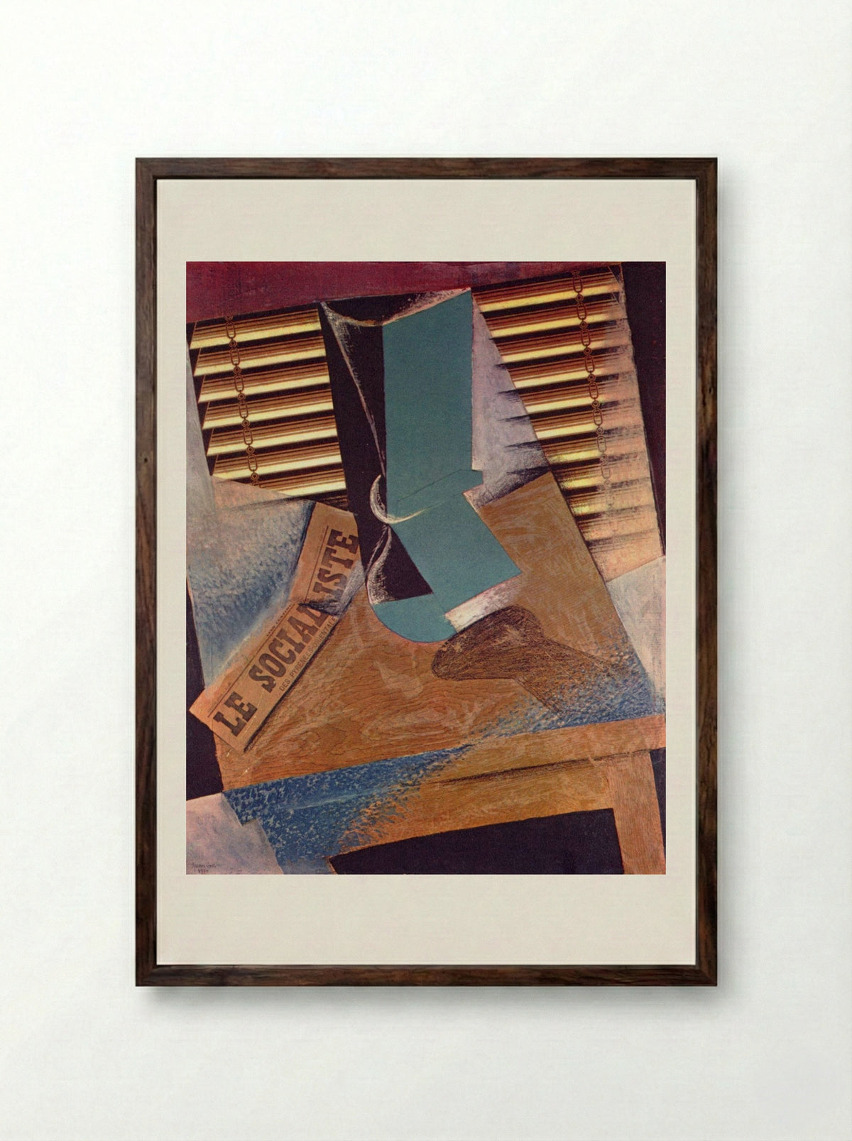 The Sunblind - Juan Gris - Framed Print Dark Wood