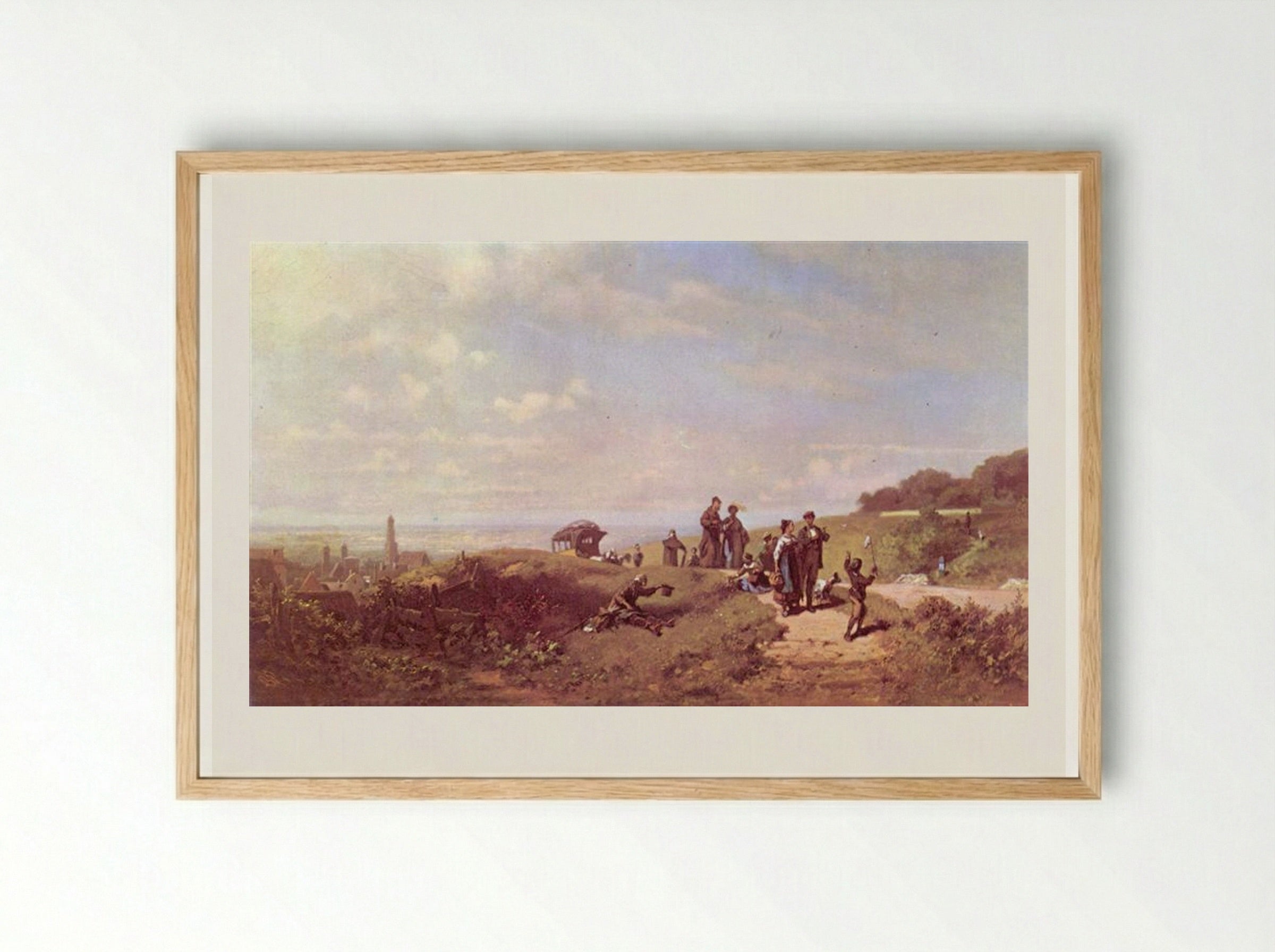 The Sunday Walk - Carl Spitzweg - Framed Print Wood