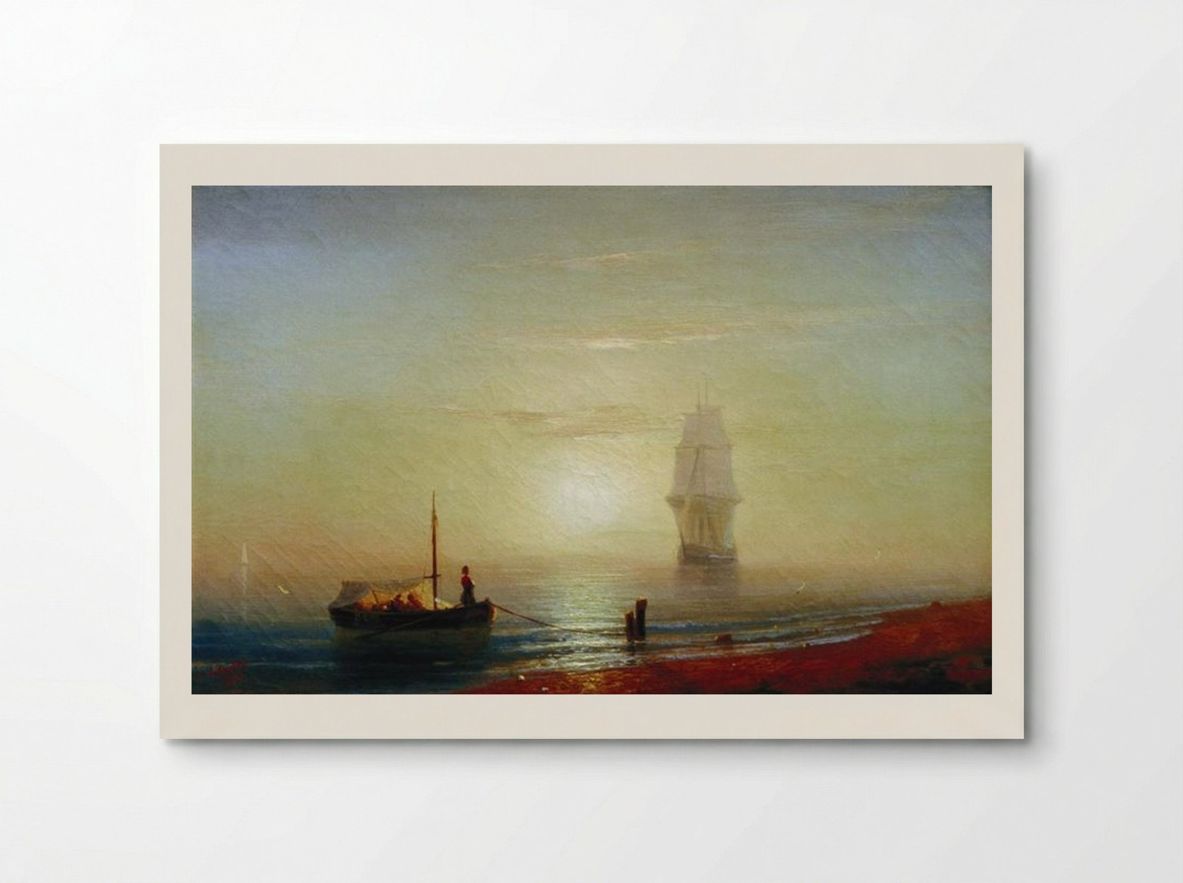 The Sunset on the Sea - Ivan Aivazovsky - Poster