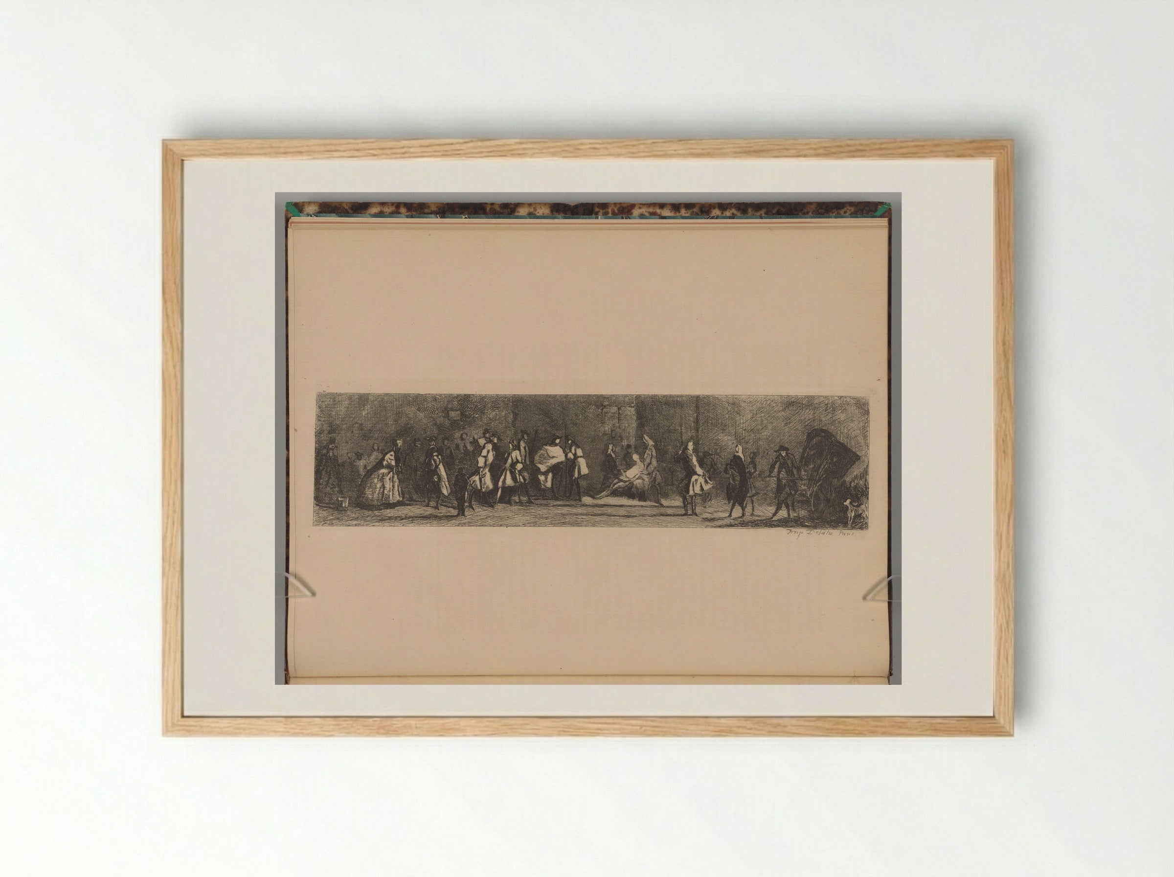 The Surgeon-Barber's Sign - Jules de Goncourt - Framed Print Wood