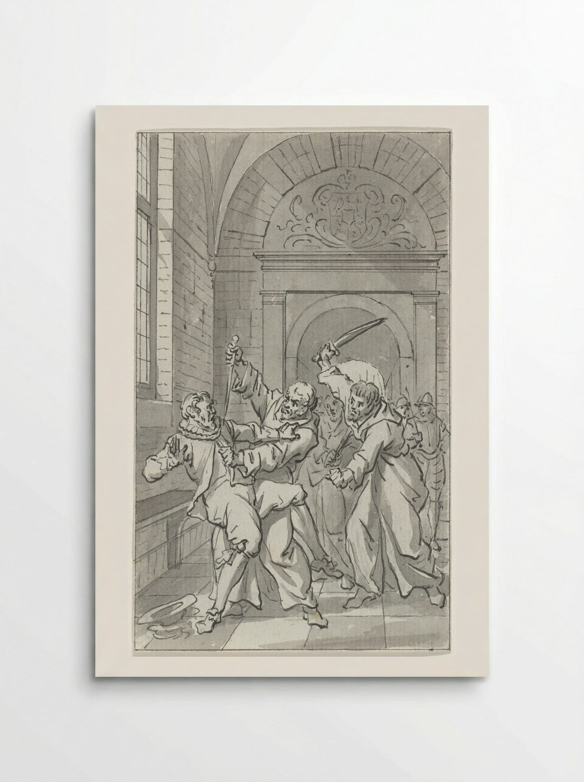 The Surprise Attack on the Spanish Garrison at Loevestein Castle - Jacobus Buys - Poster