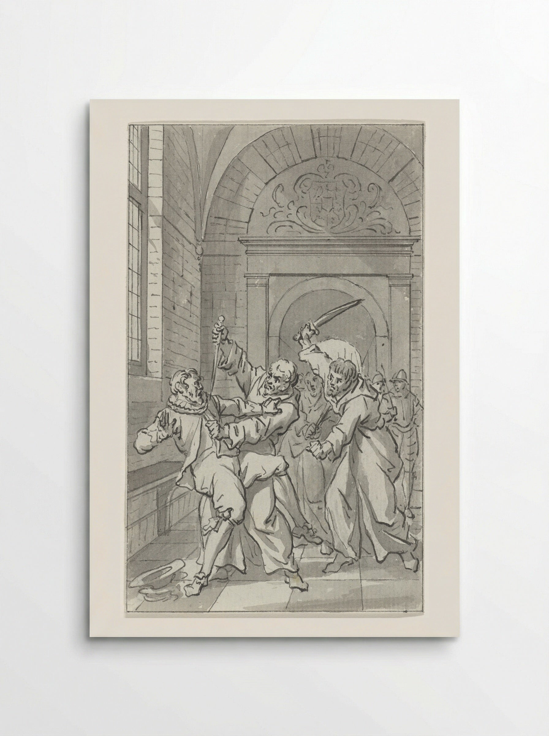 The Surprise Attack on the Spanish Garrison at Loevestein Castle - Jacobus Buys - Poster