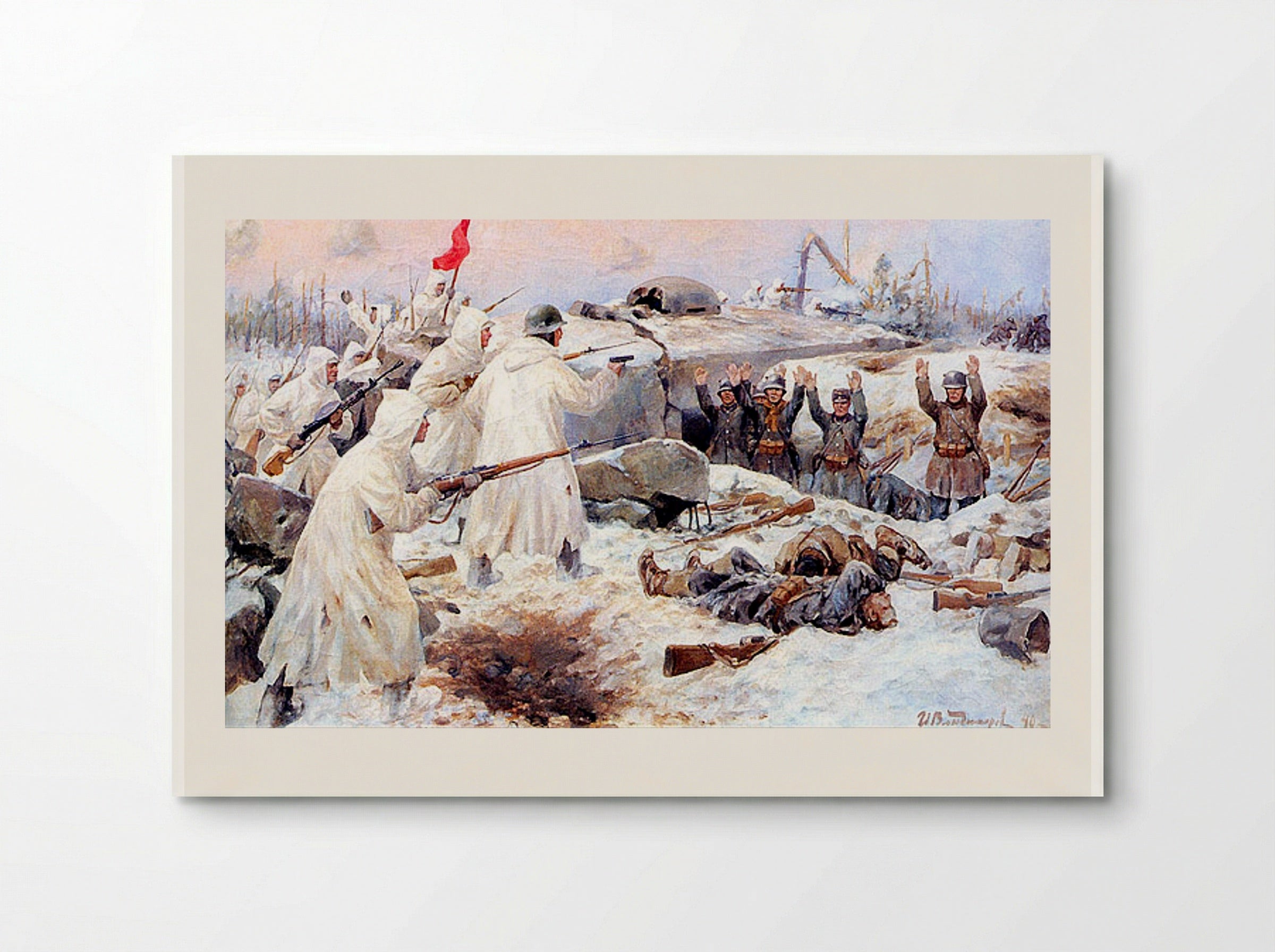 The Surrender of the Finns in 1940 - Ivan Vladimirov - Poster