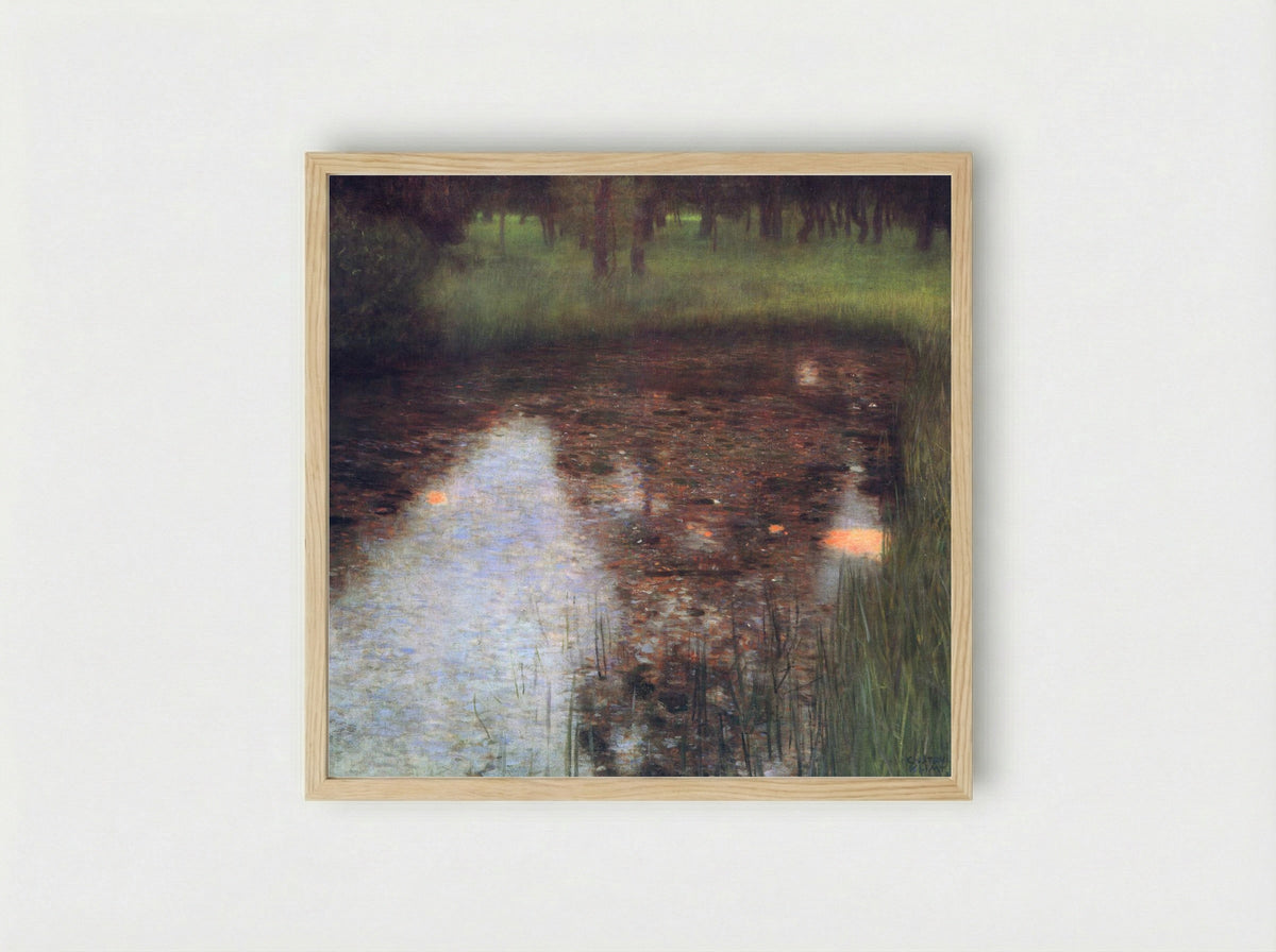 The Swamp - Gustav Klimt - Framed Print Wood