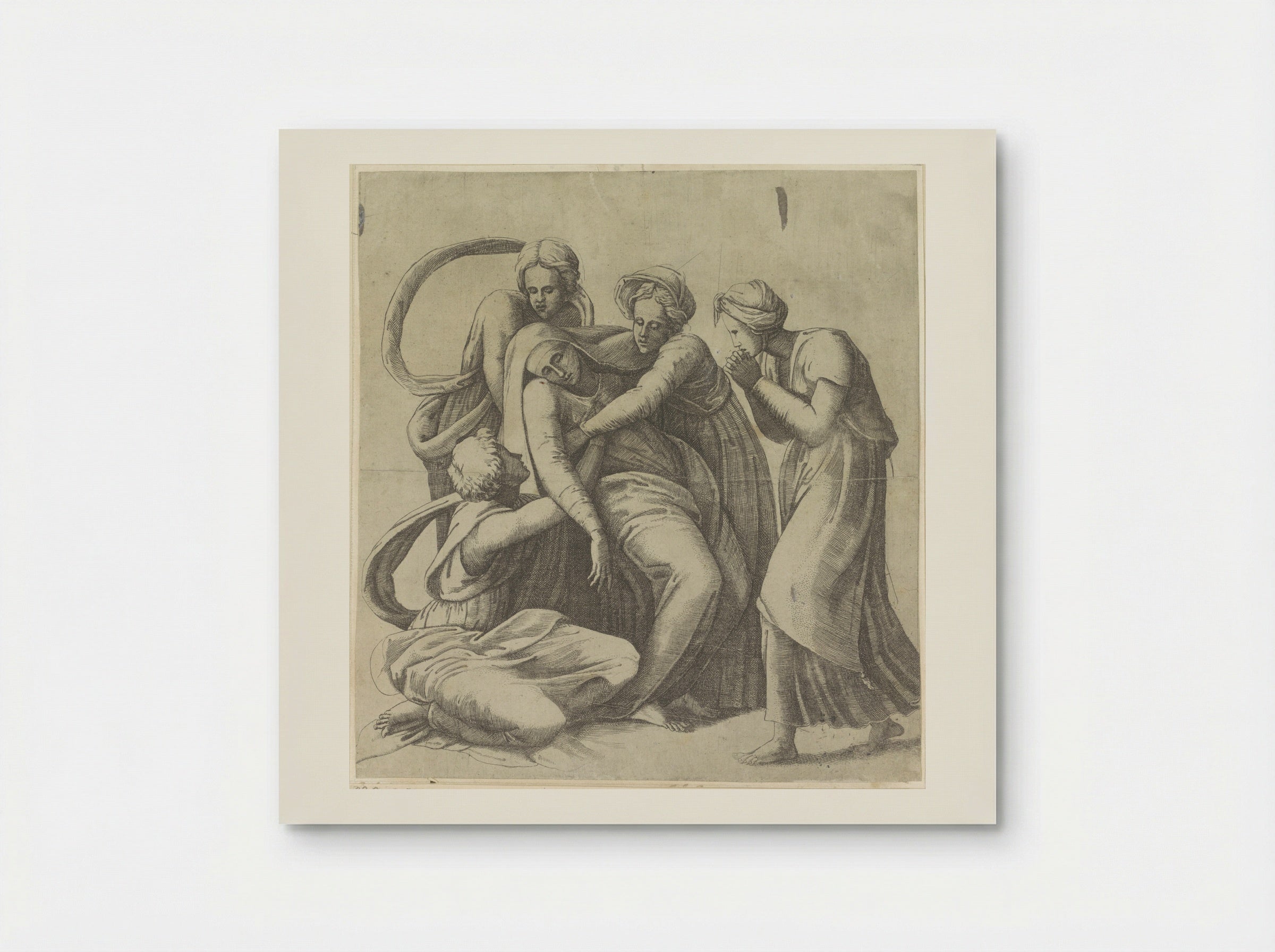 The Swooning of the Virgin - Giulio Bonasone - Poster
