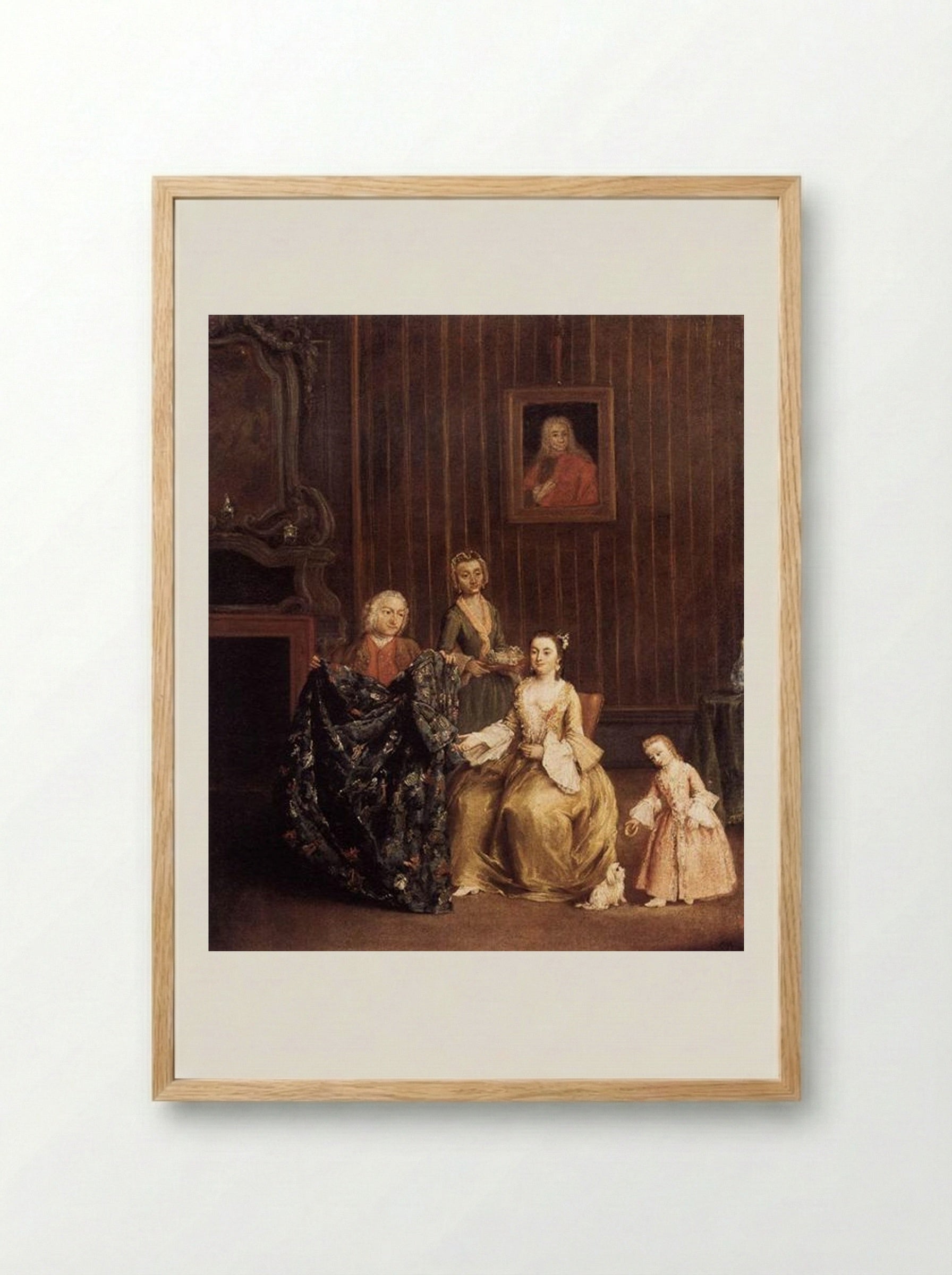 The Tailor - Pietro Longhi - Framed Print Wood
