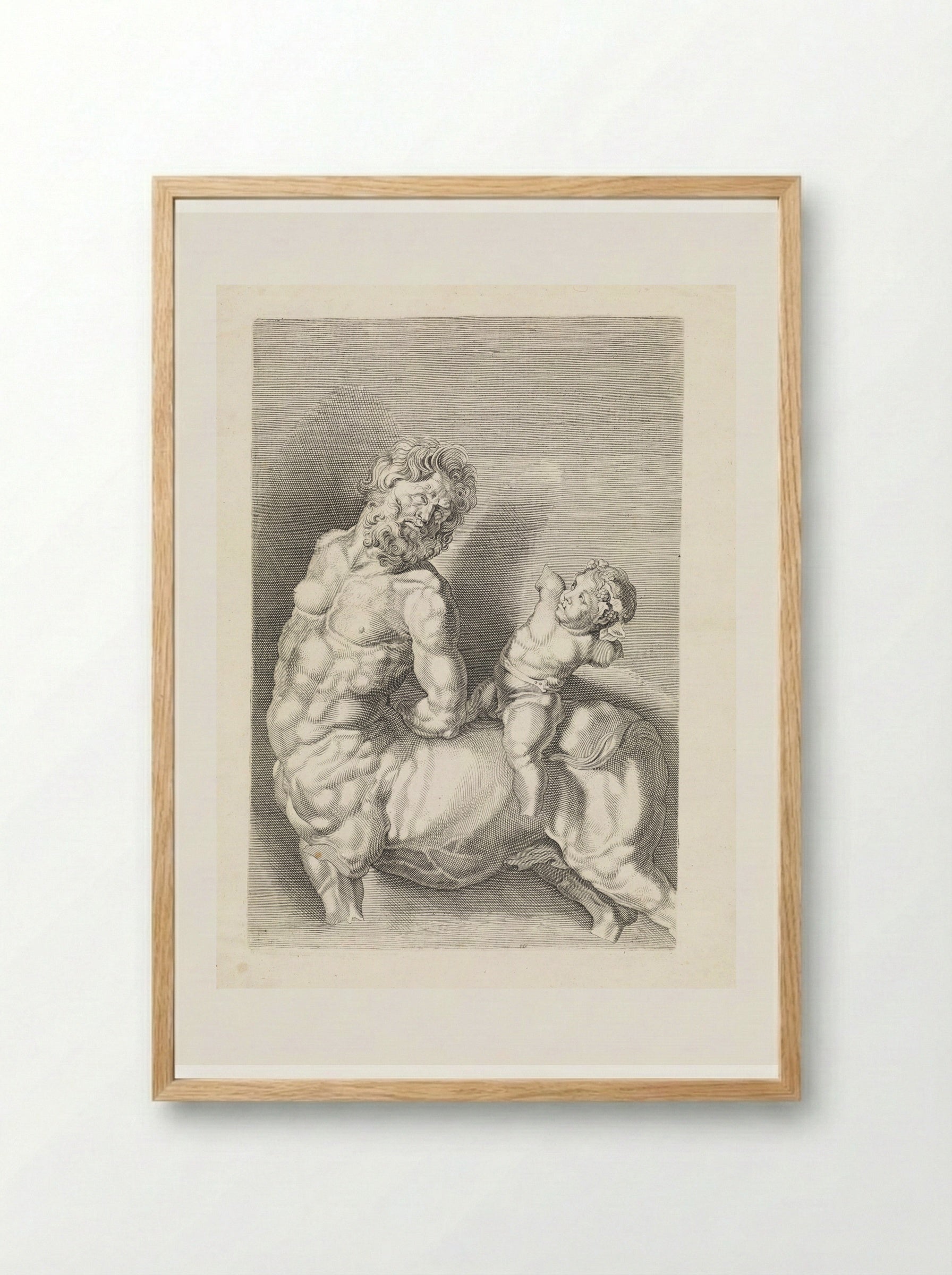 The Tamed Centaur - Paulus Pontius - Framed Print Wood