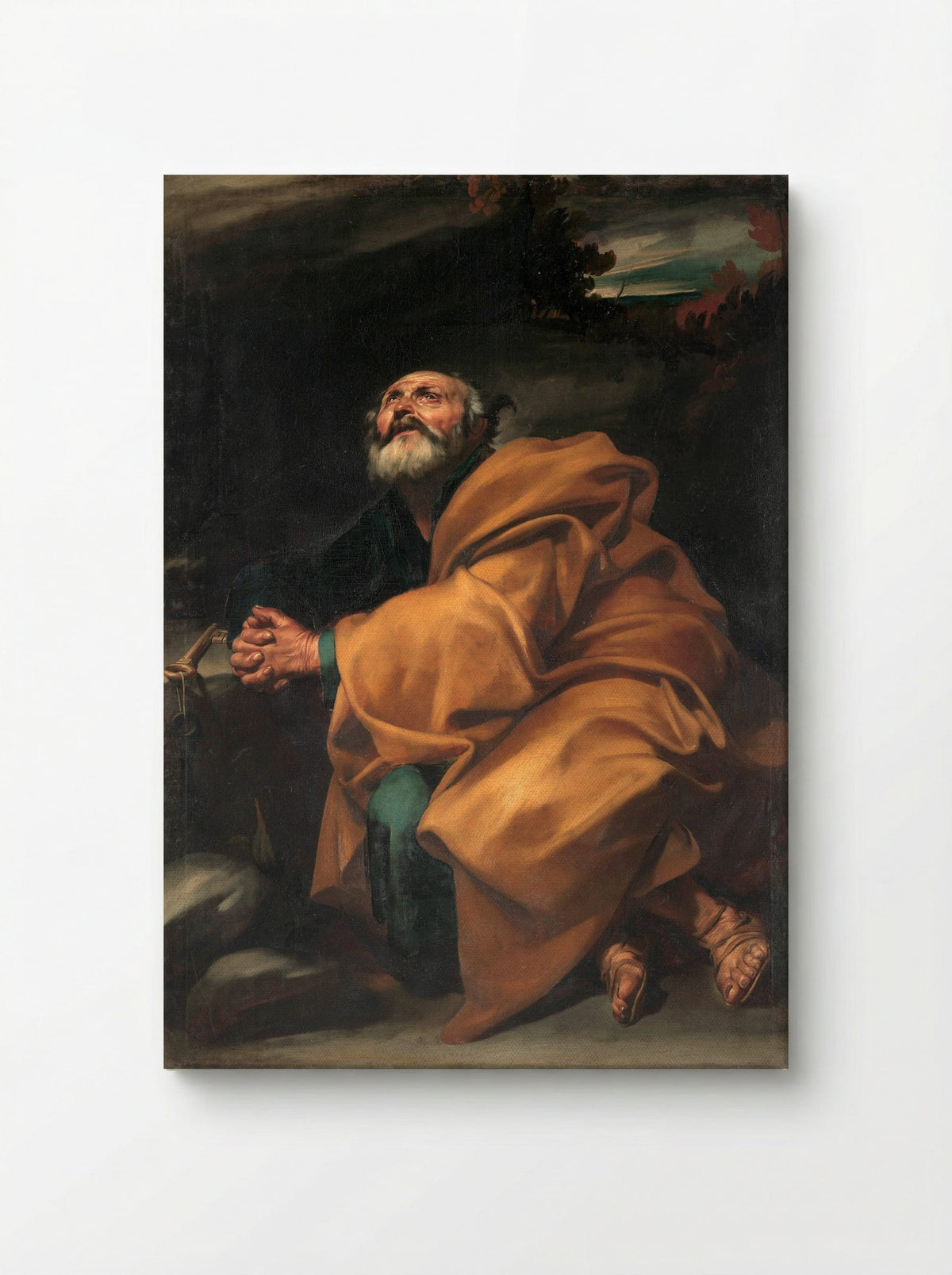 The Tears of Saint Peter - Jusepe de Ribera - Canvas