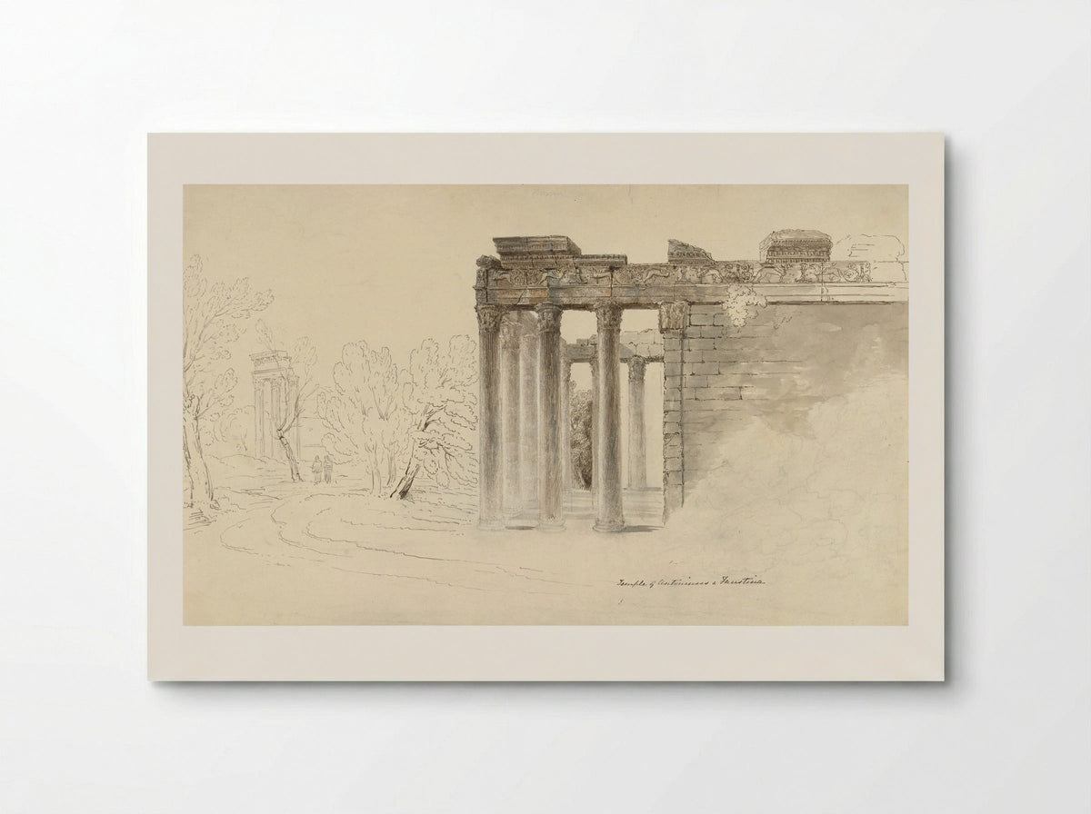 The Temple of Antoninus and Faustina, Rome - Hugh William Williams - Poster