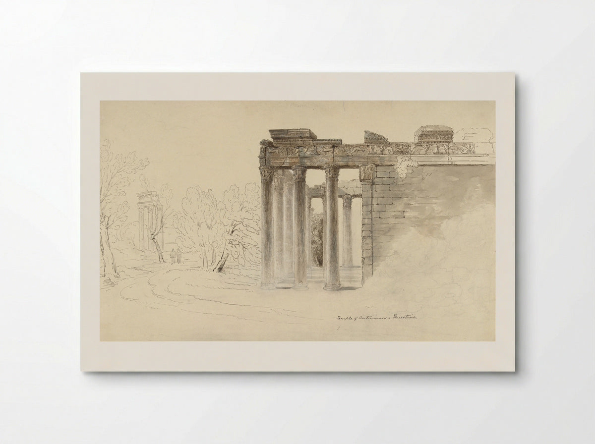 The Temple of Antoninus and Faustina, Rome - Hugh William Williams - Poster