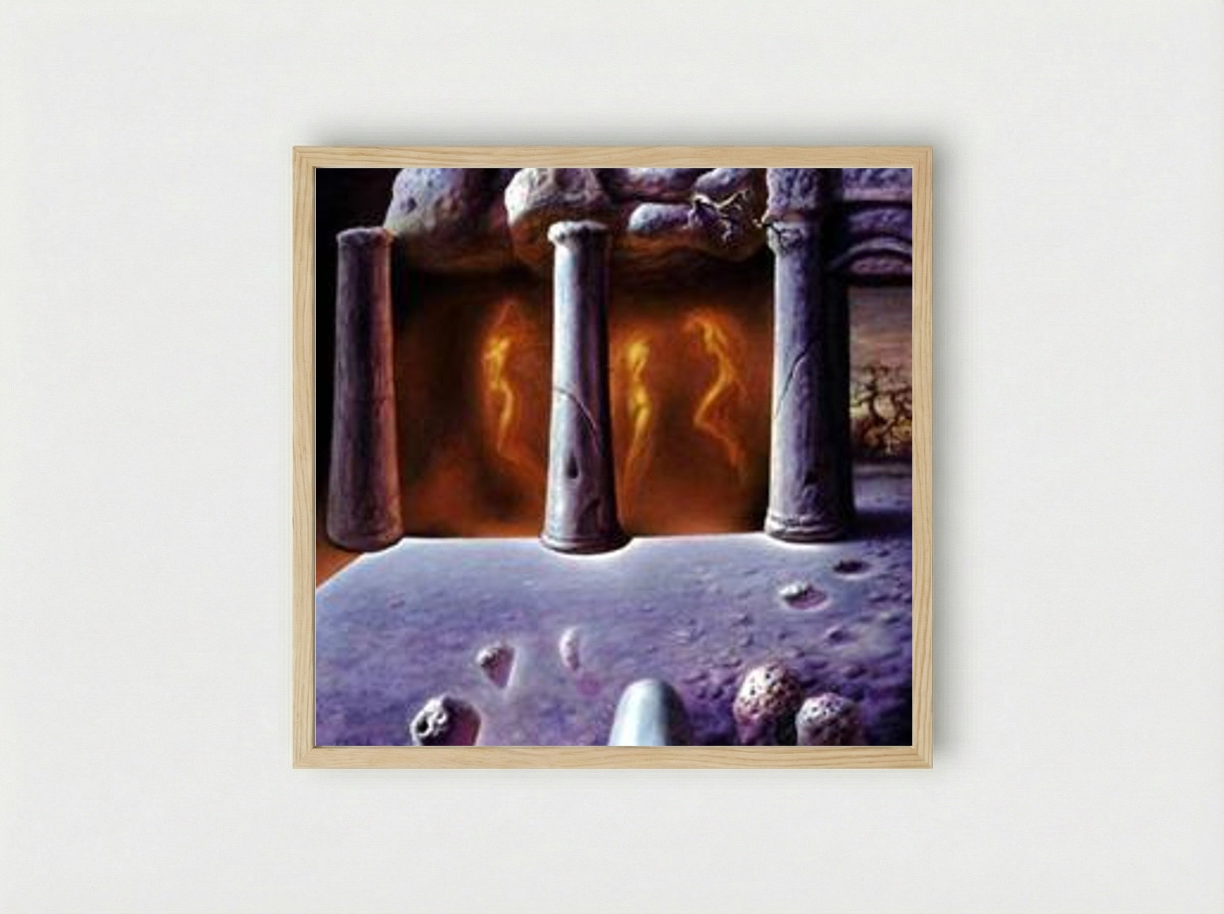 The Temple of Remembering - Sabin Balasa - Framed Print Wood
