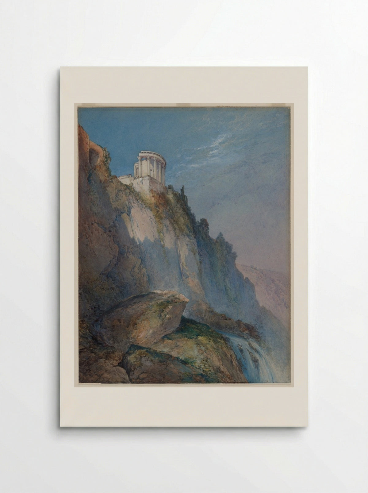 The Temple of Vesta and the Falls at Tivoli - William Callow - Poster