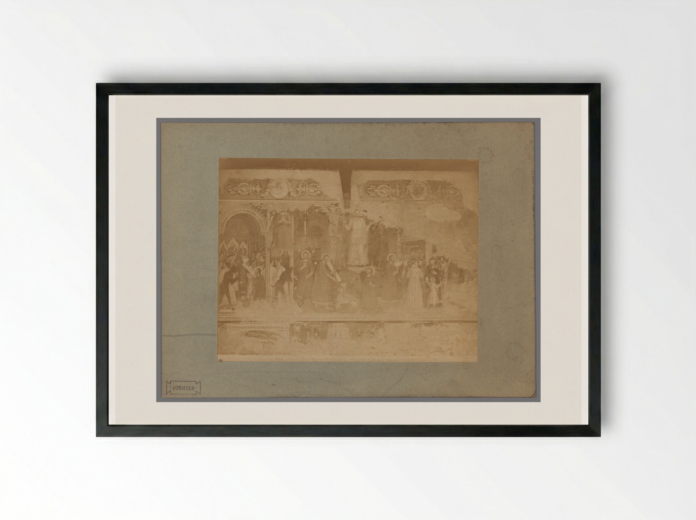 The Temptation and Persecution of Saint Ranieri - Fratelli Alinari - Framed Print Black