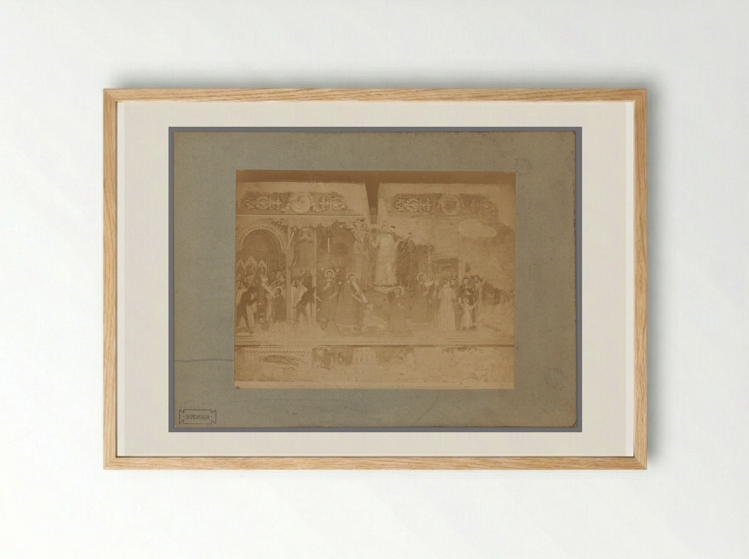 The Temptation and Persecution of Saint Ranieri - Fratelli Alinari - Framed Print Wood