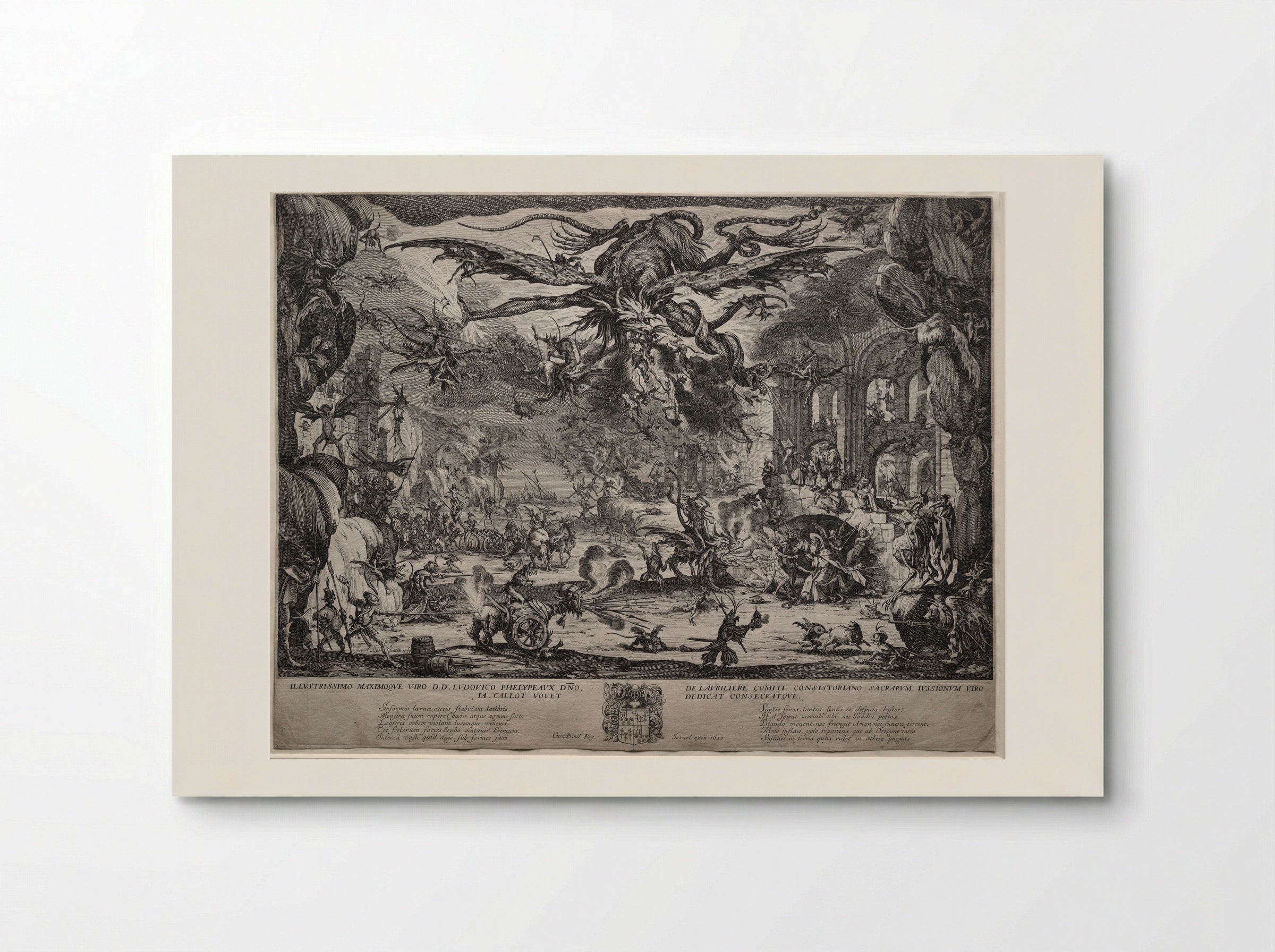 The Temptation of Saint Anthony - Jacques Callot - Poster