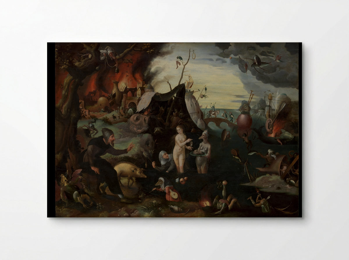 The Temptation of Saint Anthony - Pieter Huys - Poster