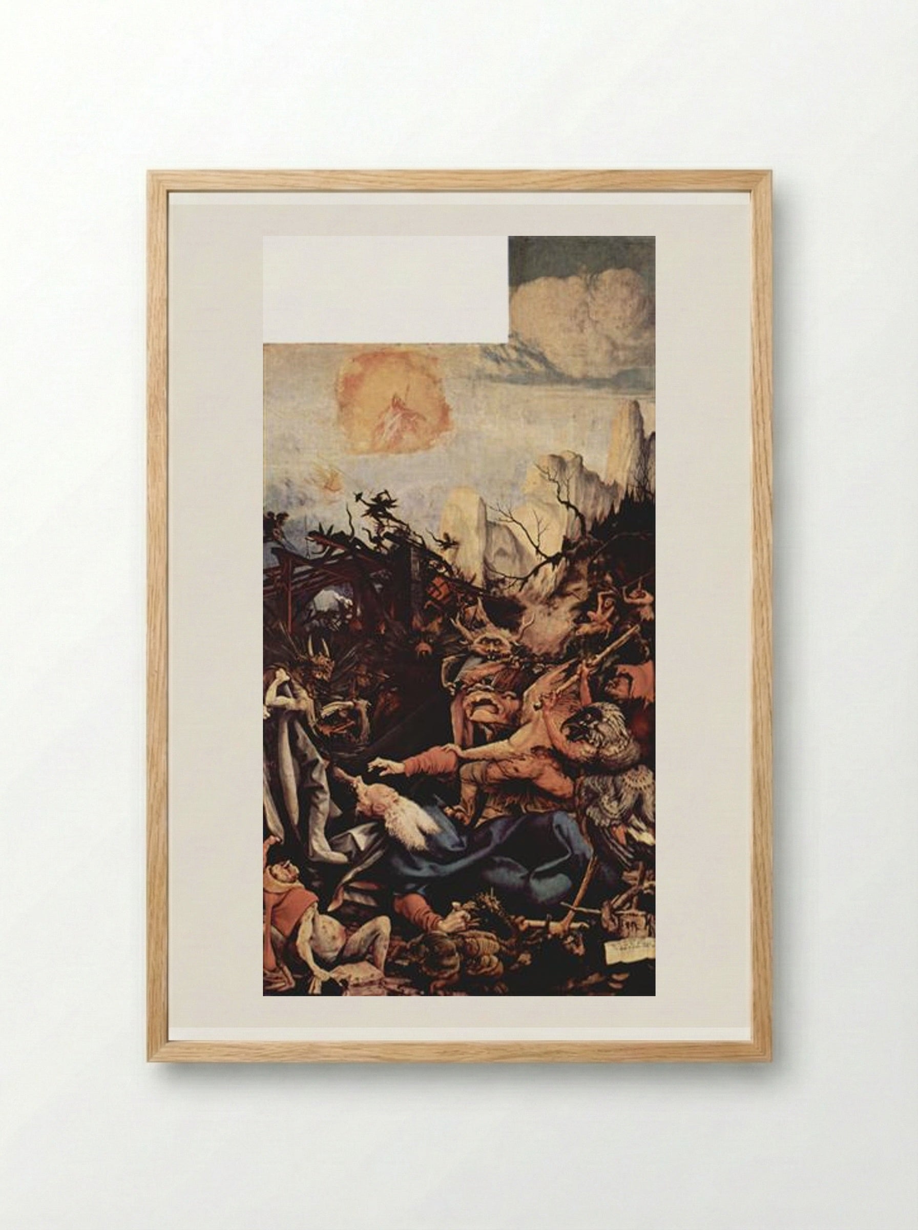 The Temptation of St. Anthony - Matthias Grünewald - Framed Print Wood