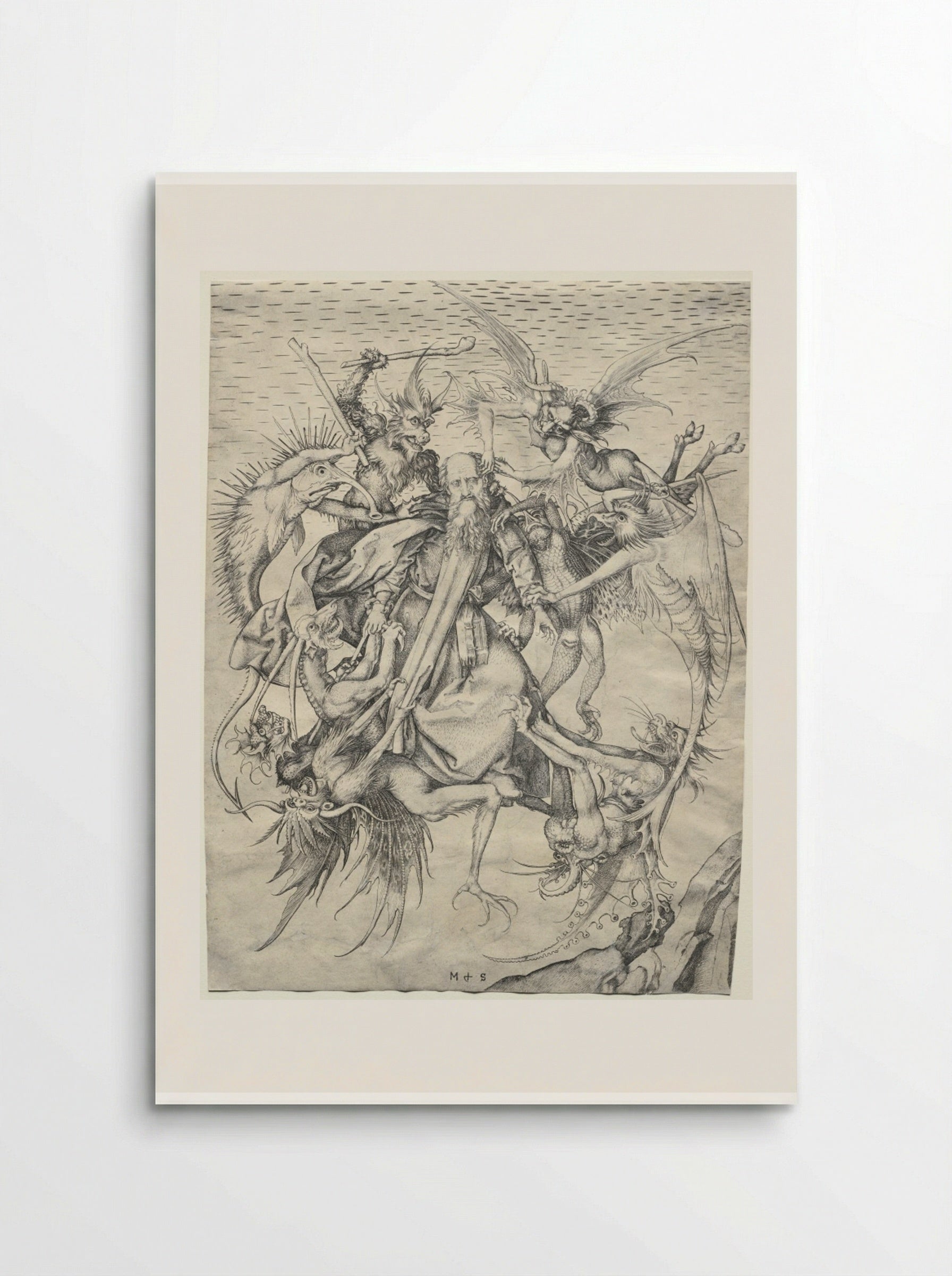 The Temptation of St. Anthony - Martin Schongauer - Poster
