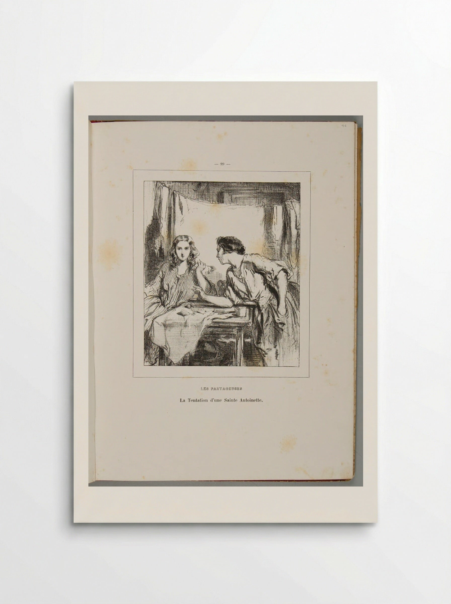 The Temptation of a Saint Antoinette - Paul Gavarni - Poster