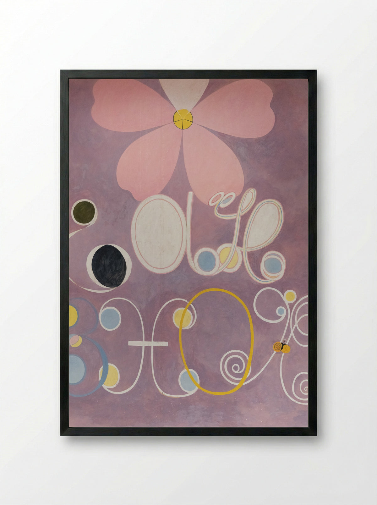 The Ten Largest, No. 5, Adulthood - Hilma af Klint - Framed Print Black