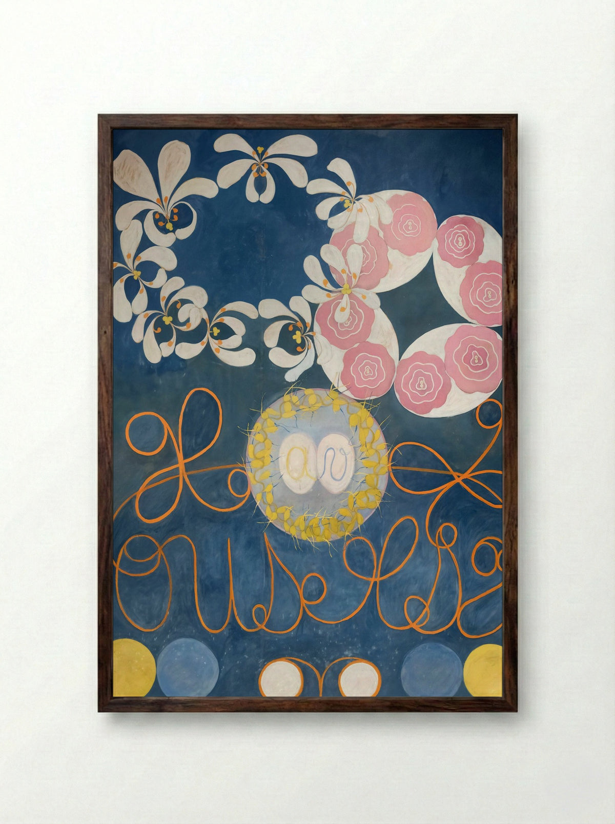 The Ten Largest, No. 1, Childhood - Hilma af Klint - Framed Print Dark Wood